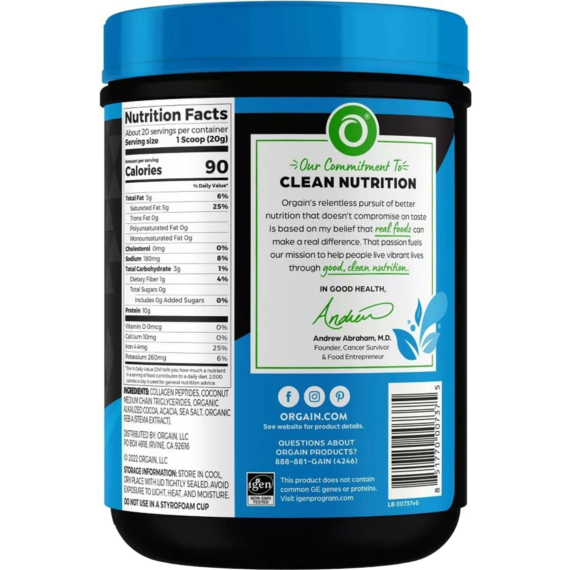 Orgain Keto Collagen Protein Powder