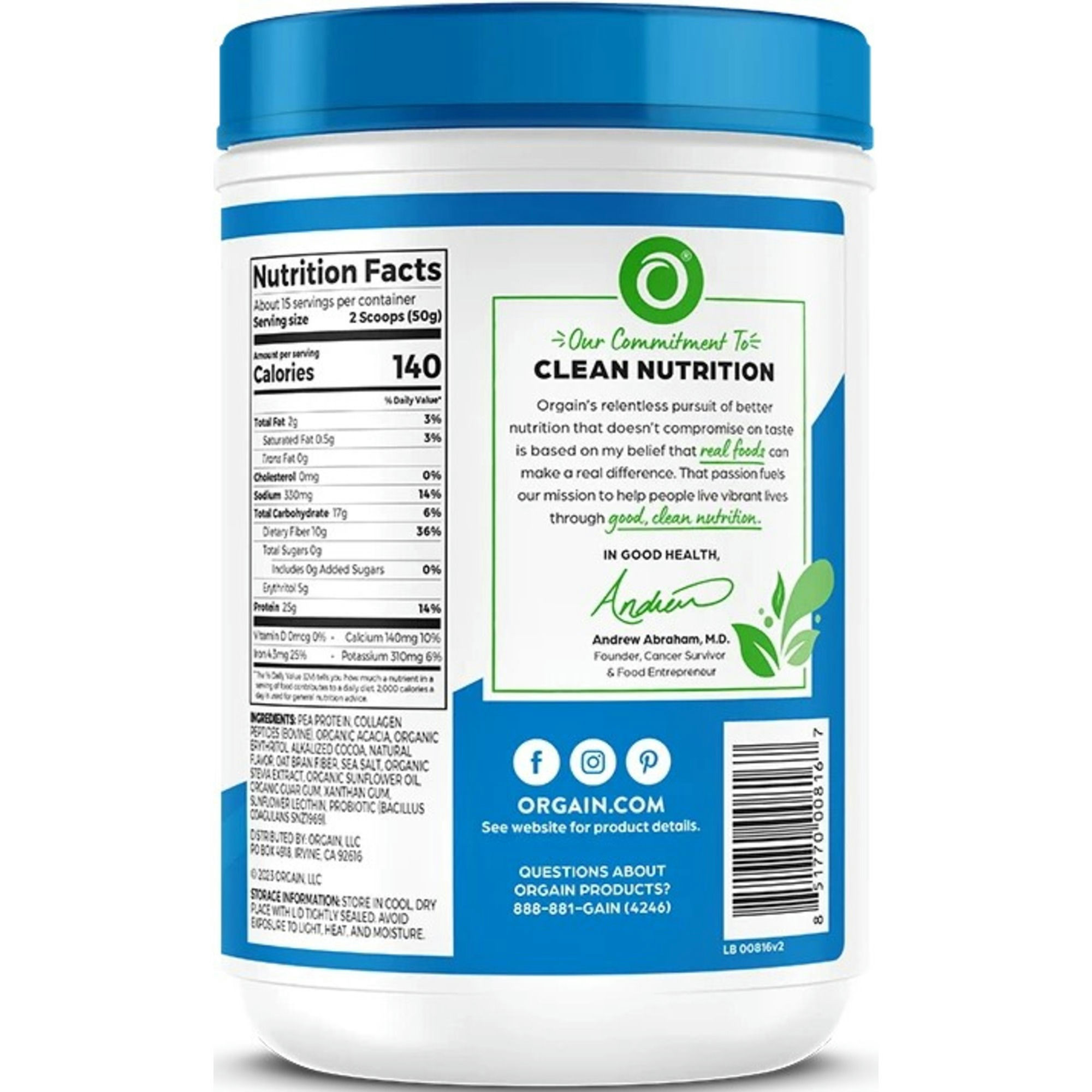 Orgain Plant Protein Plus Collagen