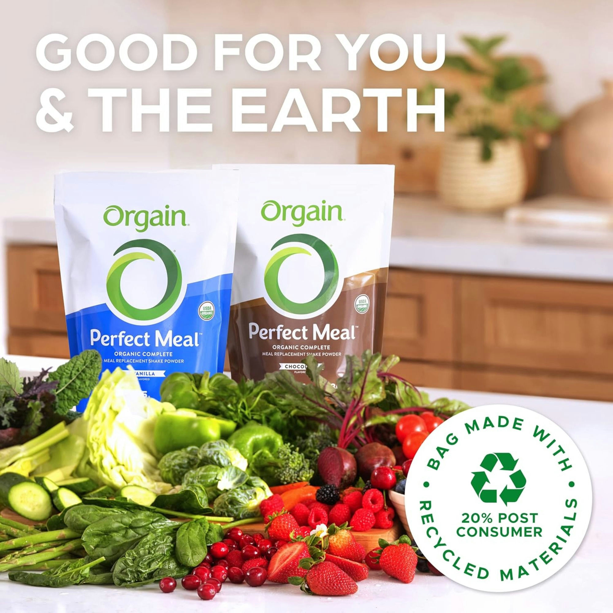 Orgain Perfect Meal Organic Meal Replacement Shake Powder