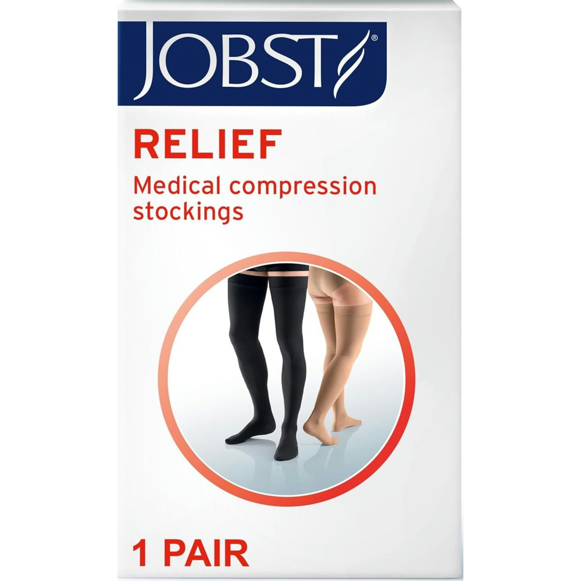 JOBST Relief Medical Compression Thigh High Stocking, 20-30 mmHg