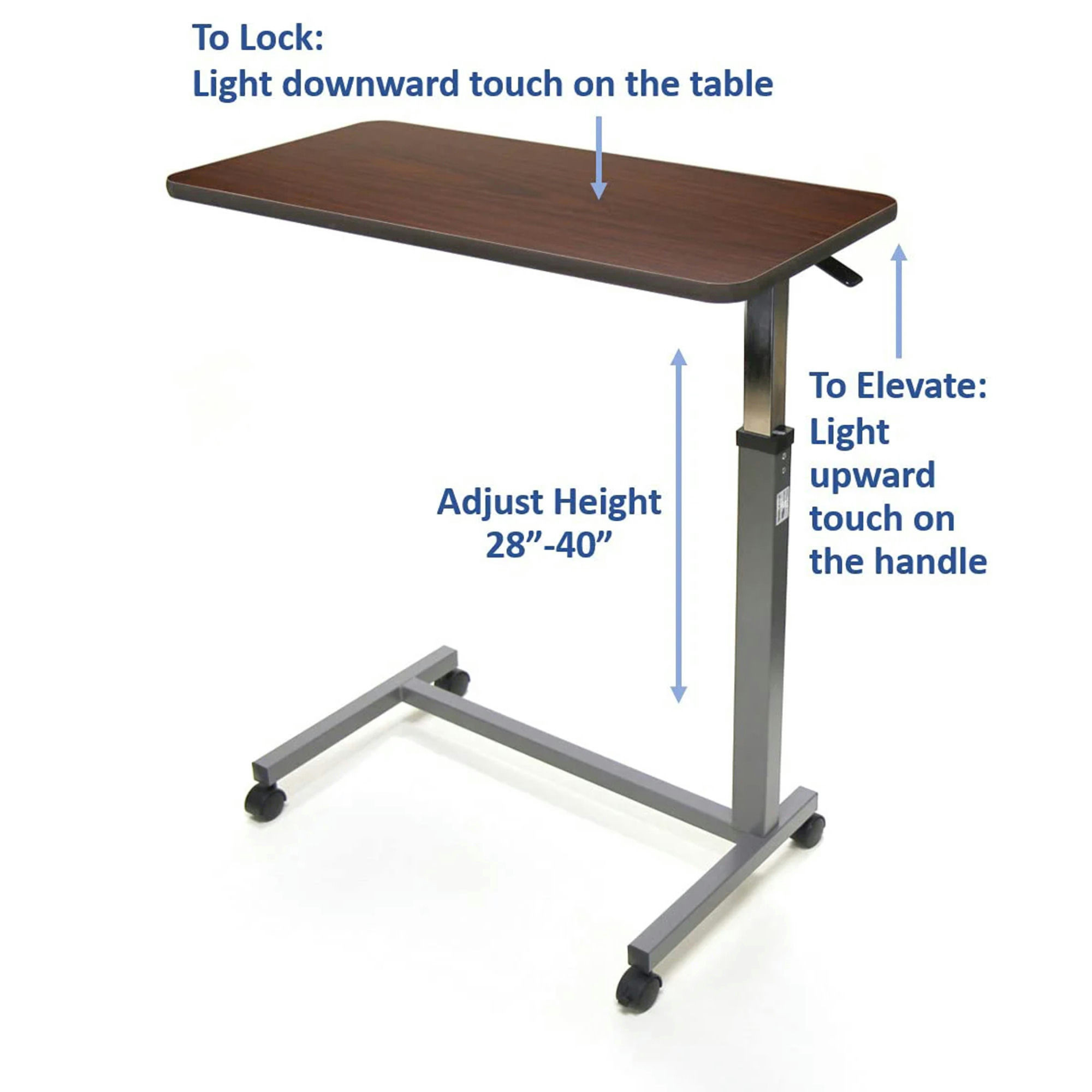 Invacare Auto-Touch Overbed Table