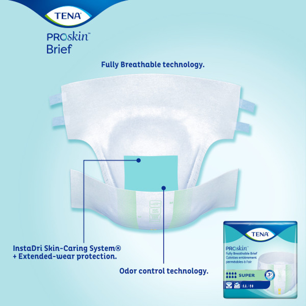 TENA Super Incontinence Briefs, FAB