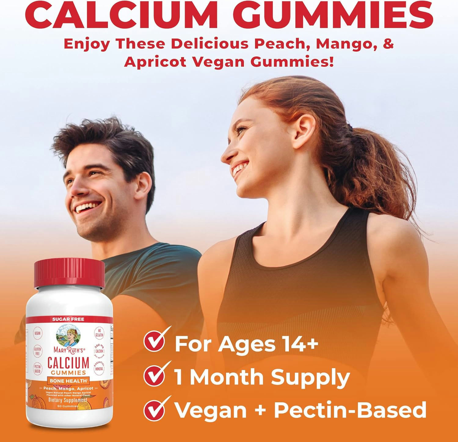 Mary Ruth's Sugar-Free Calcium Gummies