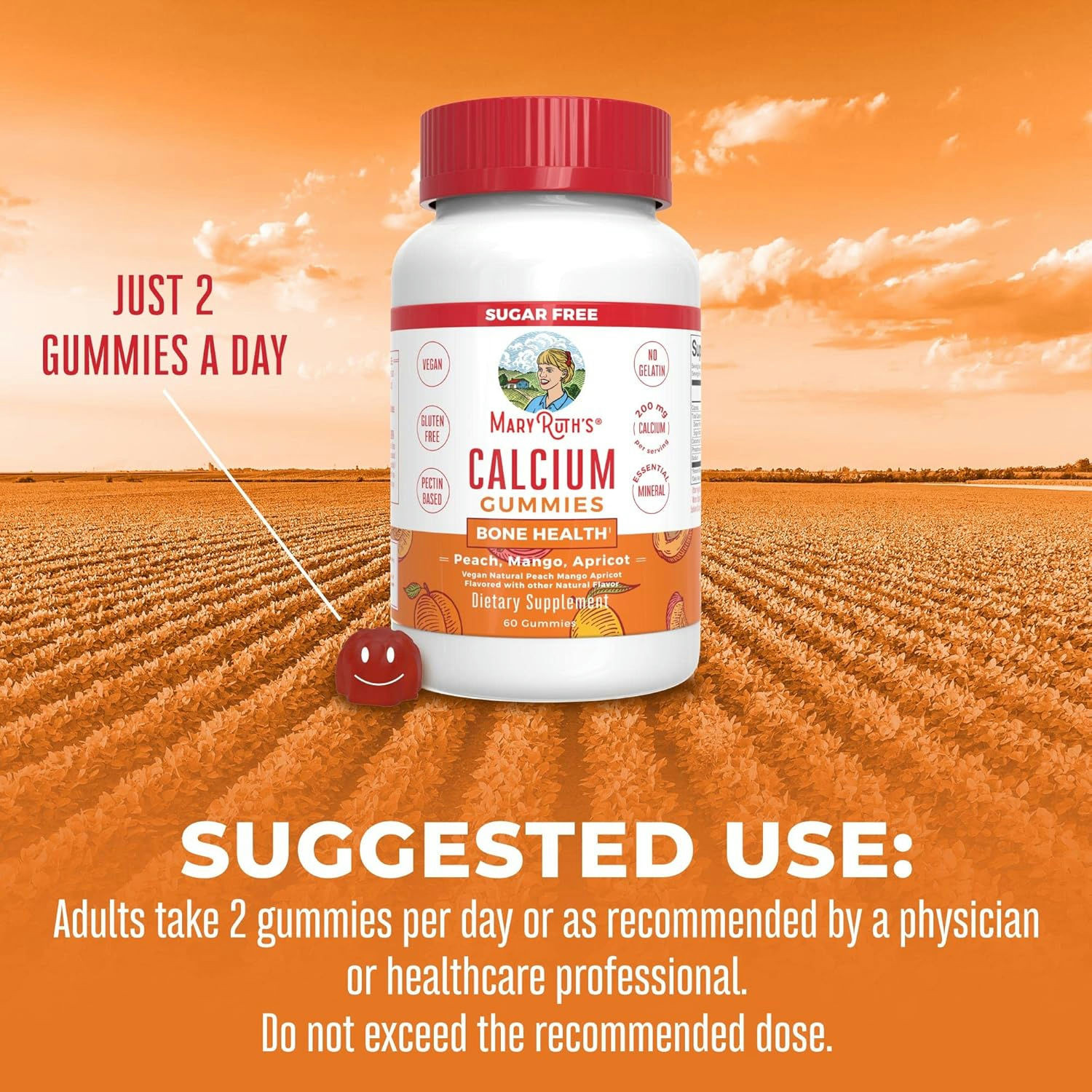 Mary Ruth's Sugar-Free Calcium Gummies