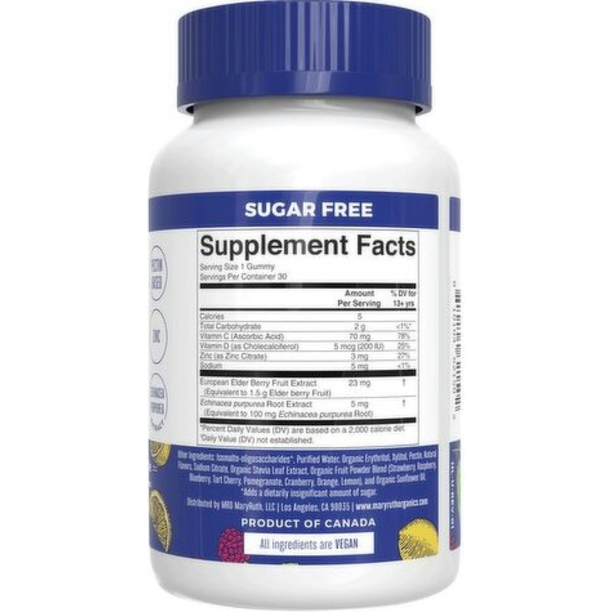 Mary Ruth's Sugar-Free Immunity Gummies