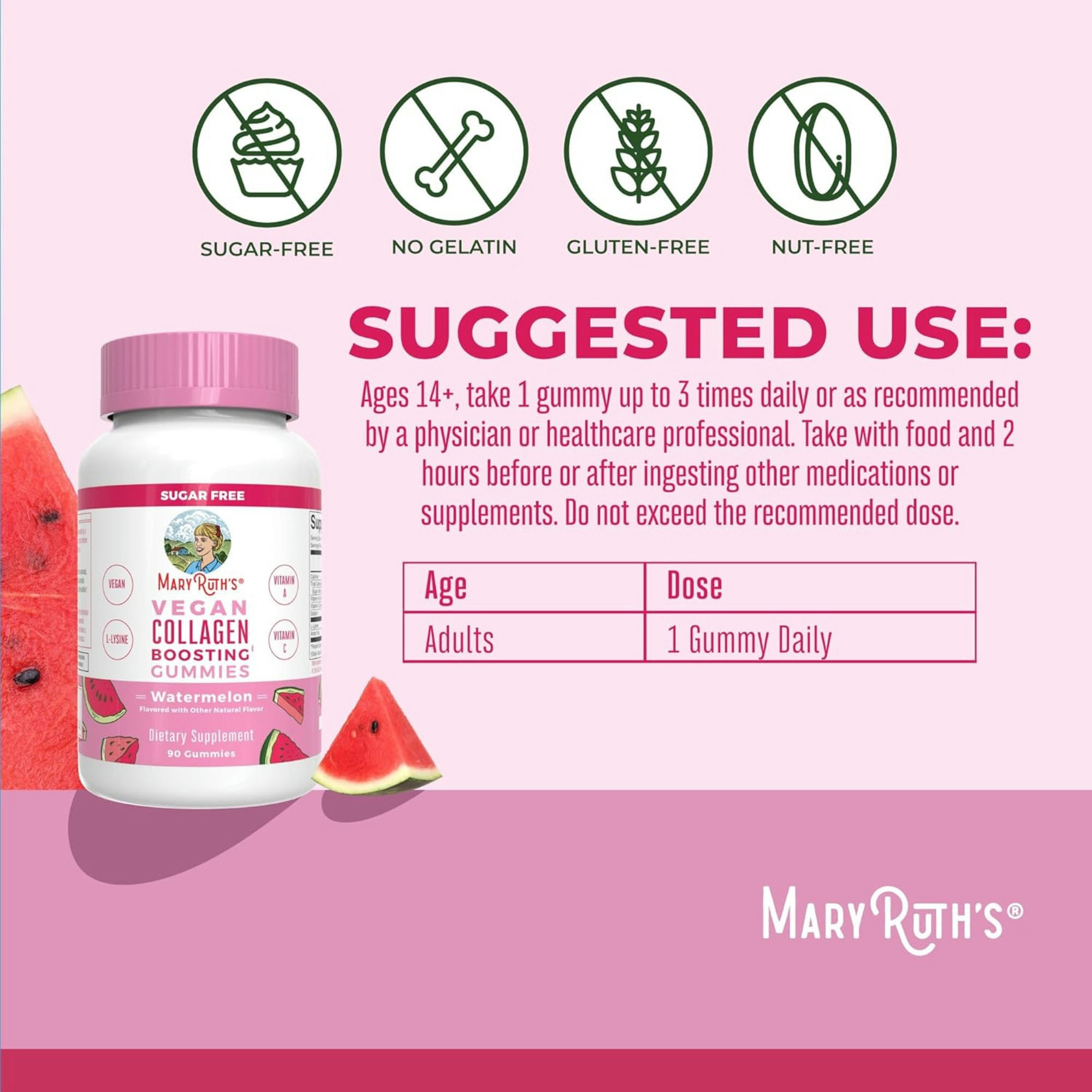 Mary Ruth's Vegan Collagen Boosting Gummies
