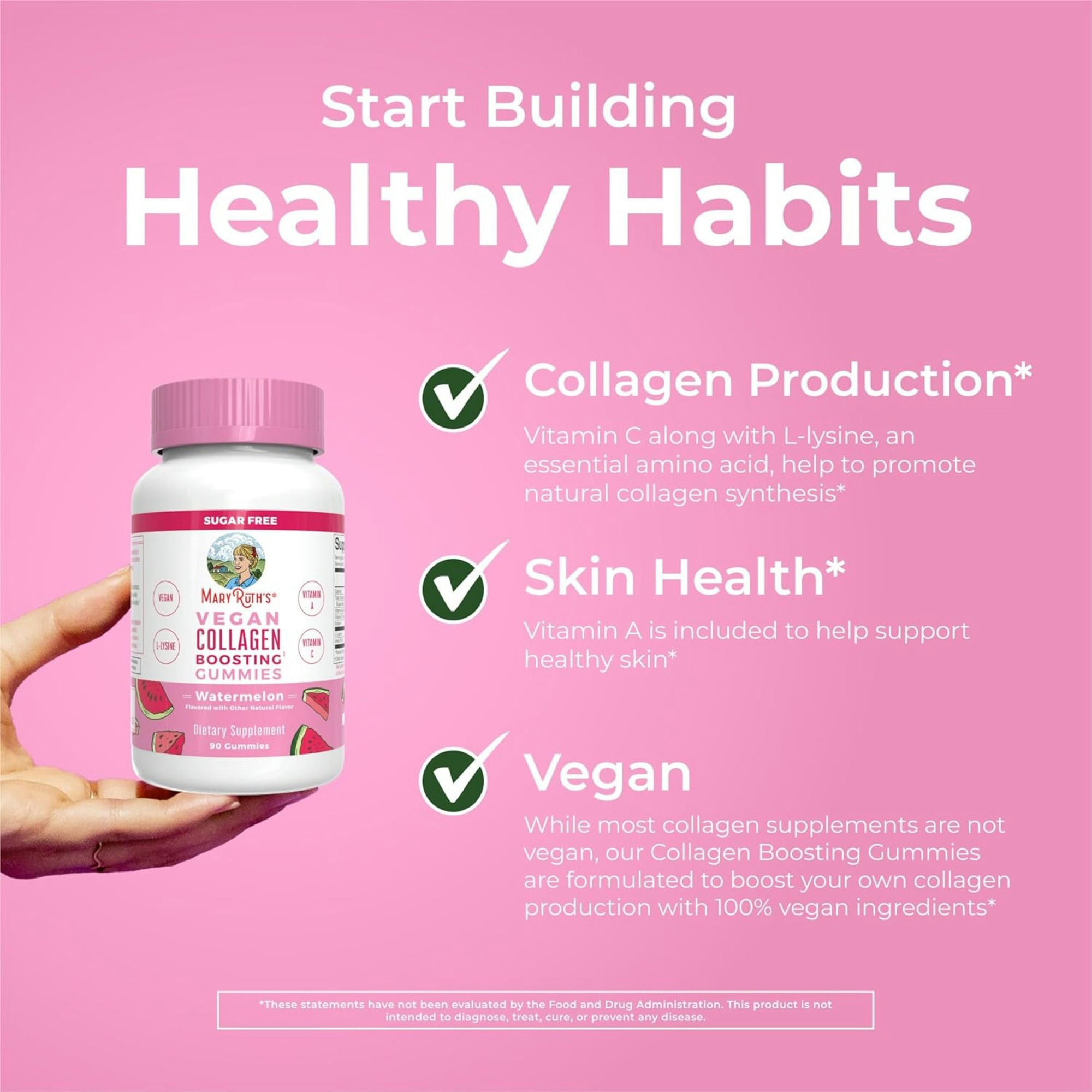 Mary Ruth's Vegan Collagen Boosting Gummies
