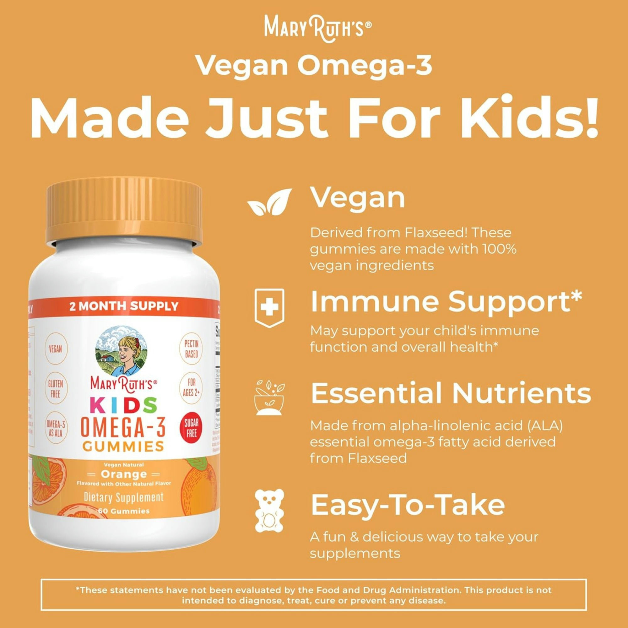 Mary Ruth's Kids Omega-3 Gummies