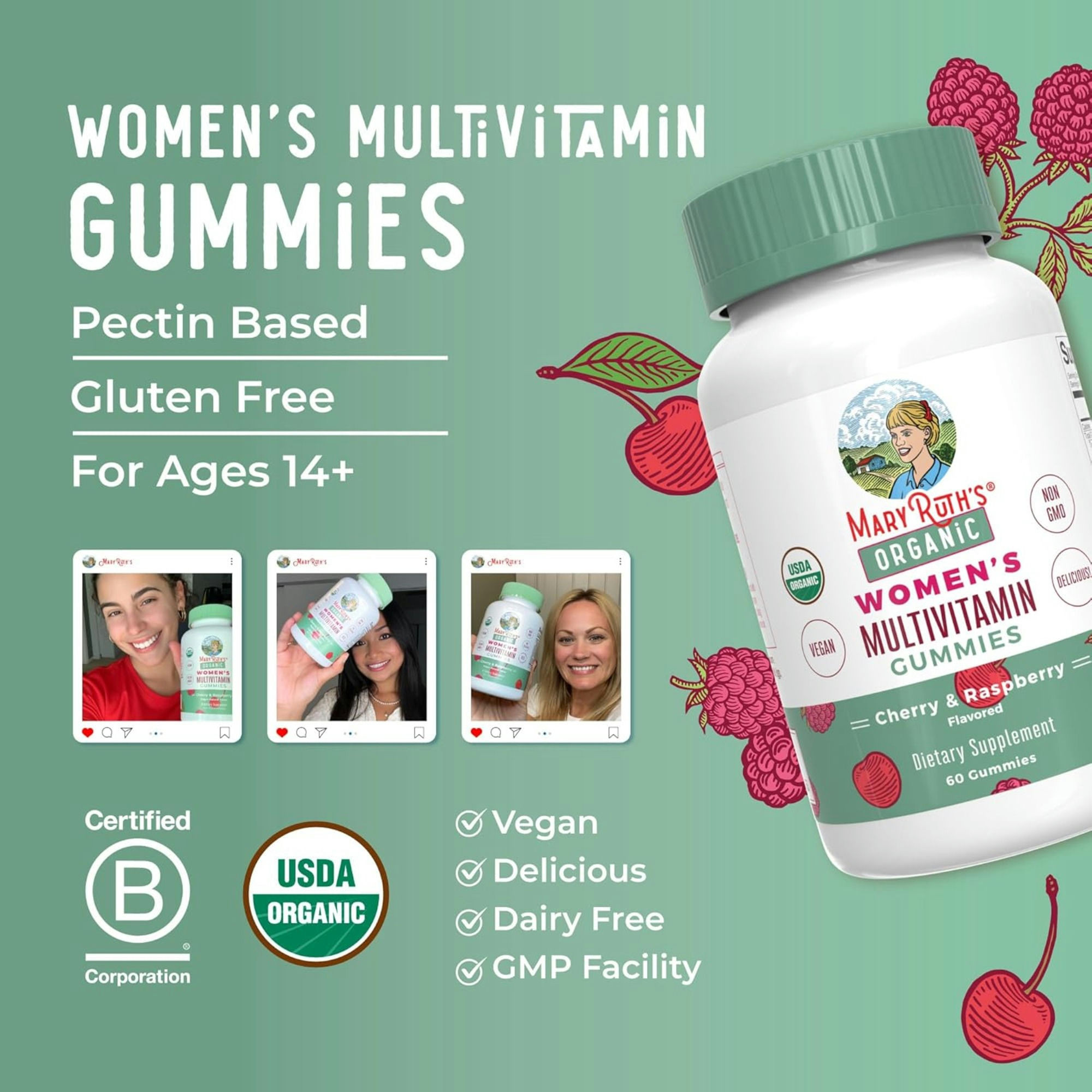 Mary Ruth's Organic Women's Multivitamin Gummies