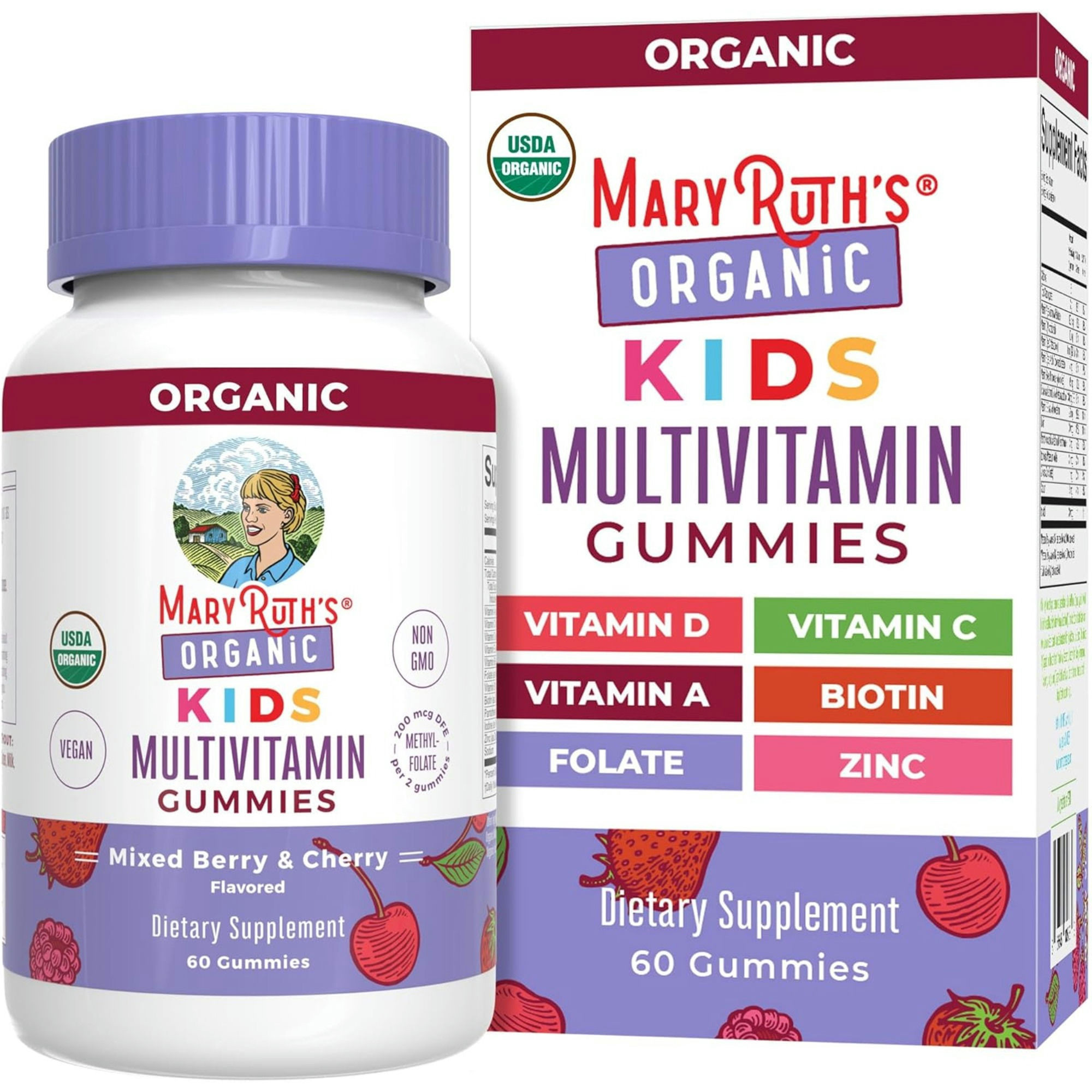 Mary Ruth's Kids Organic Multivitamin Gummies