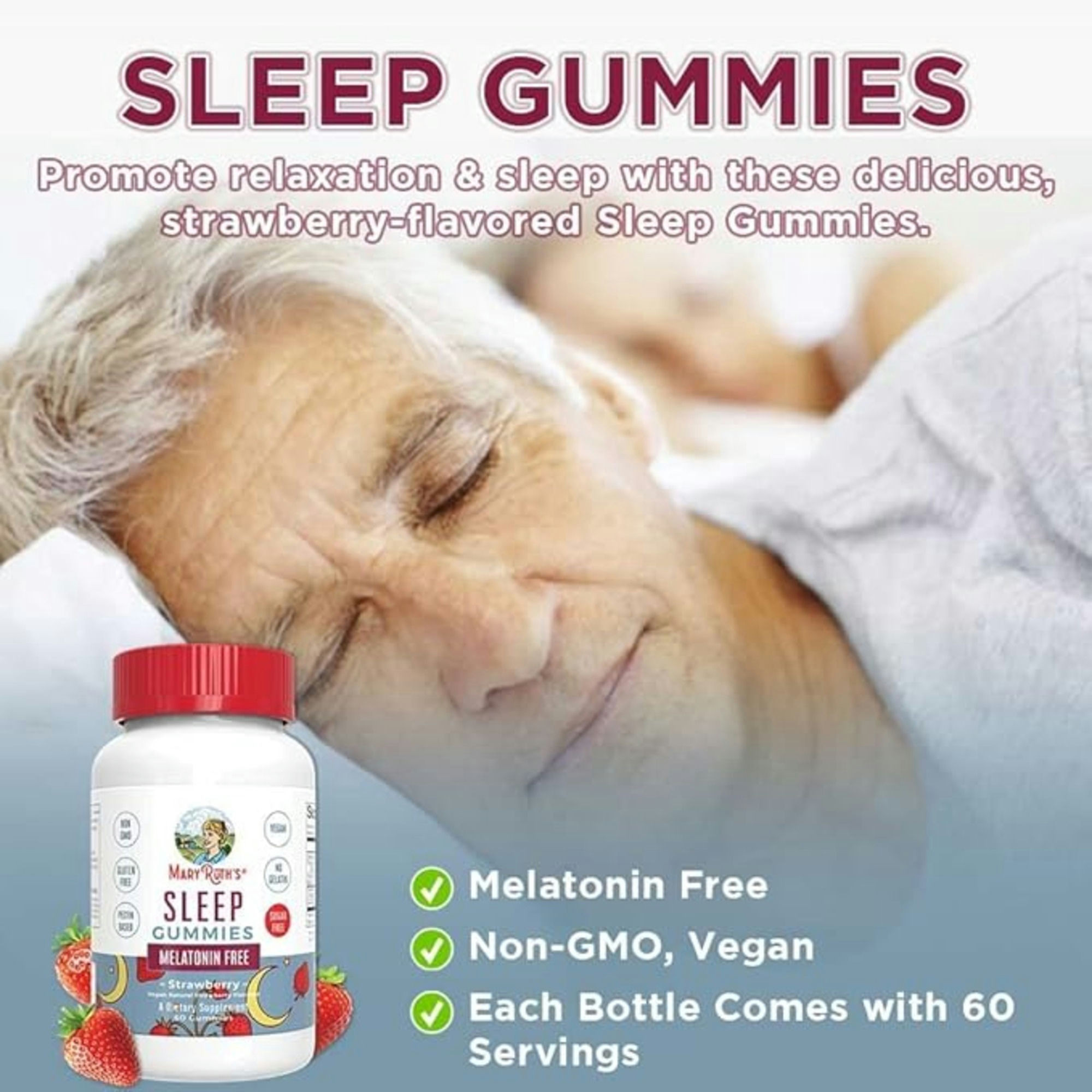 Mary Ruth's Sugar-Free Melatonin-Free Sleep Gummies