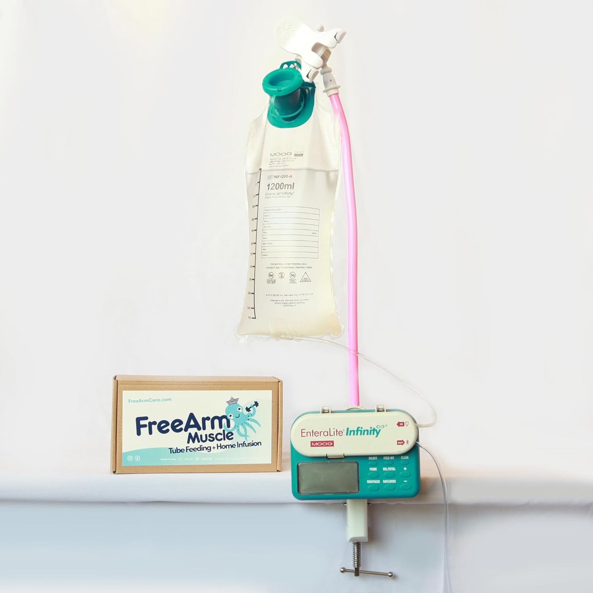 FreeArm Muscle Tube Feeding and Infusion Holder