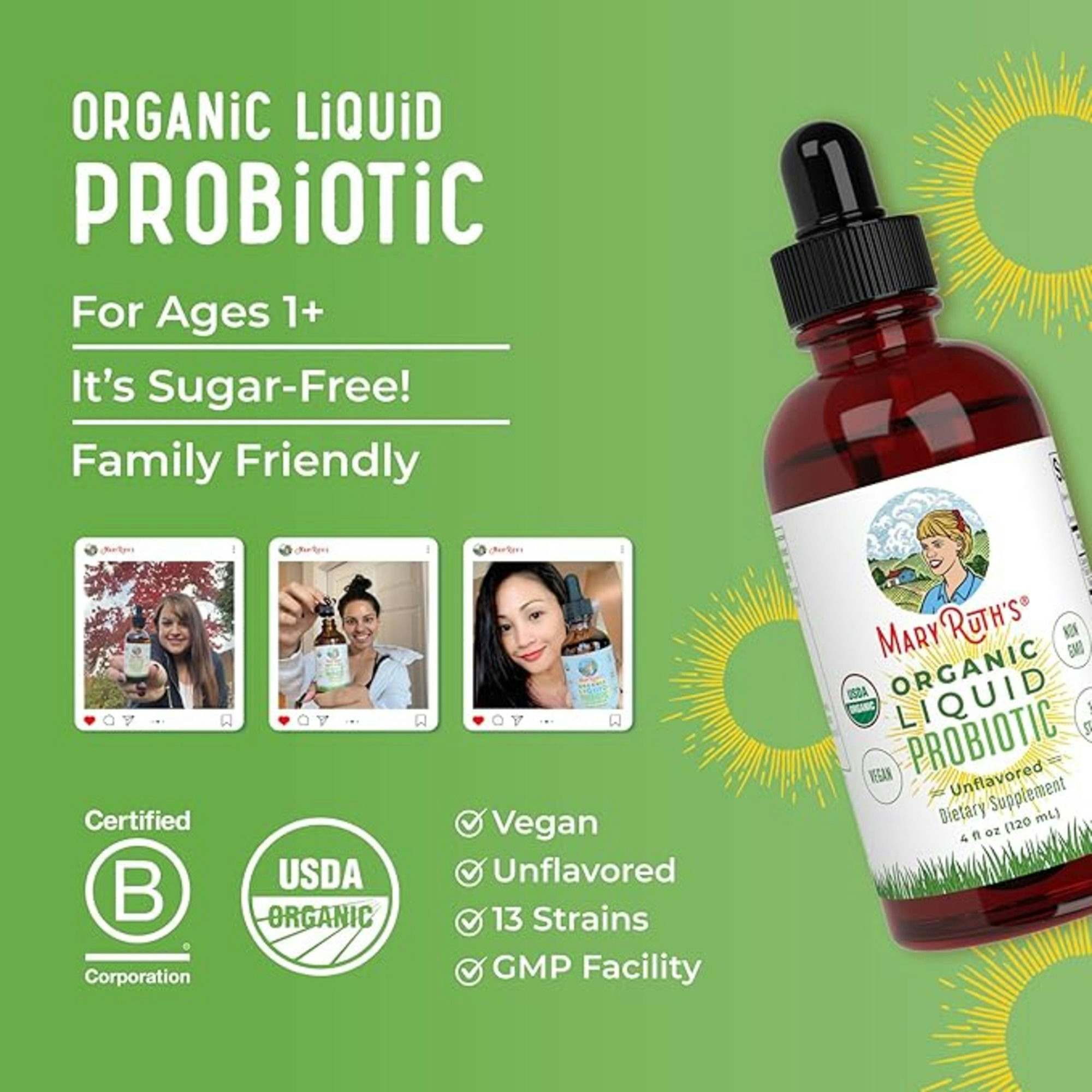 Mary Ruth's Organic Liquid Probiotic Dietary Supplement