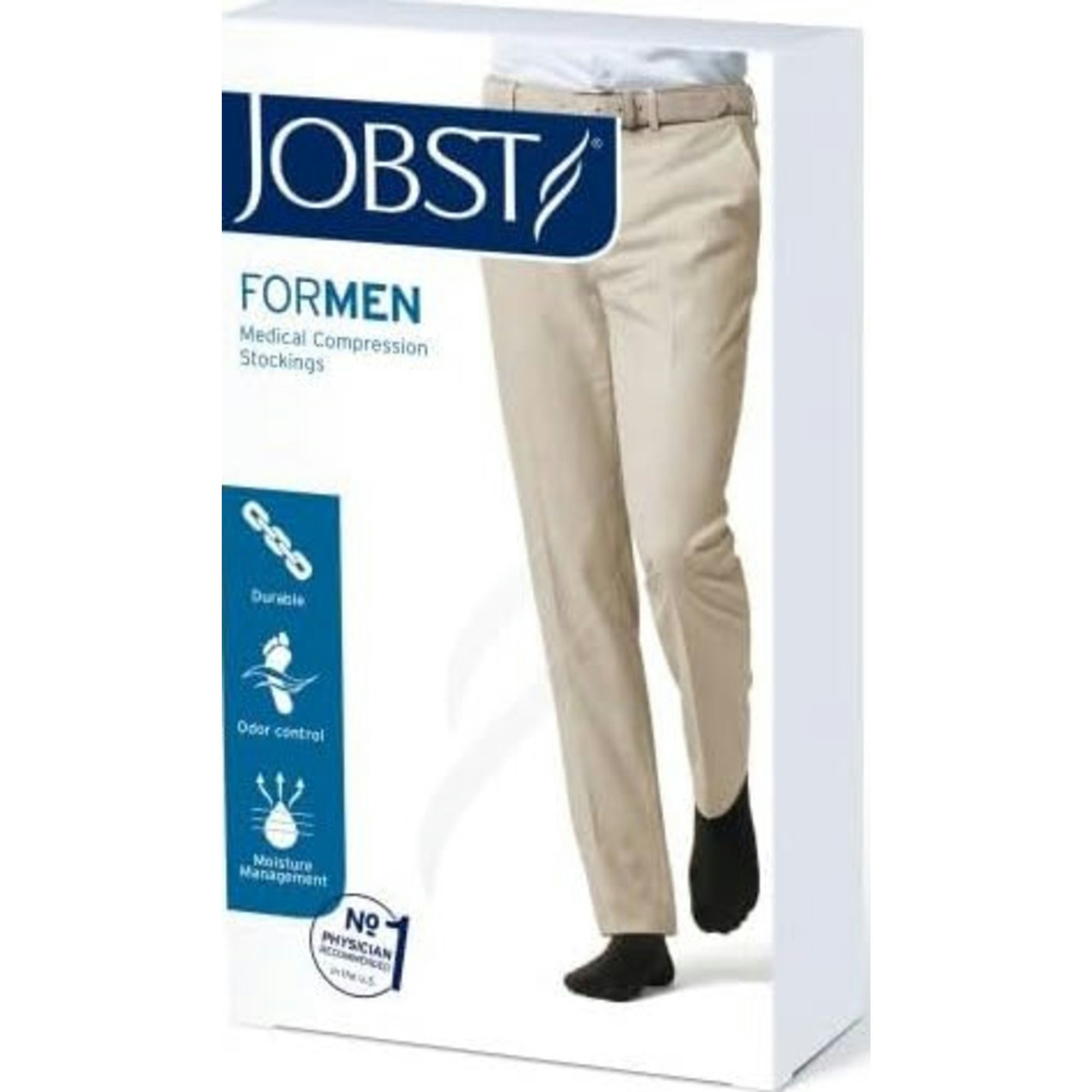 JOBST ForMen Medical Compression Thigh High Stocking, 20-30 mmHg