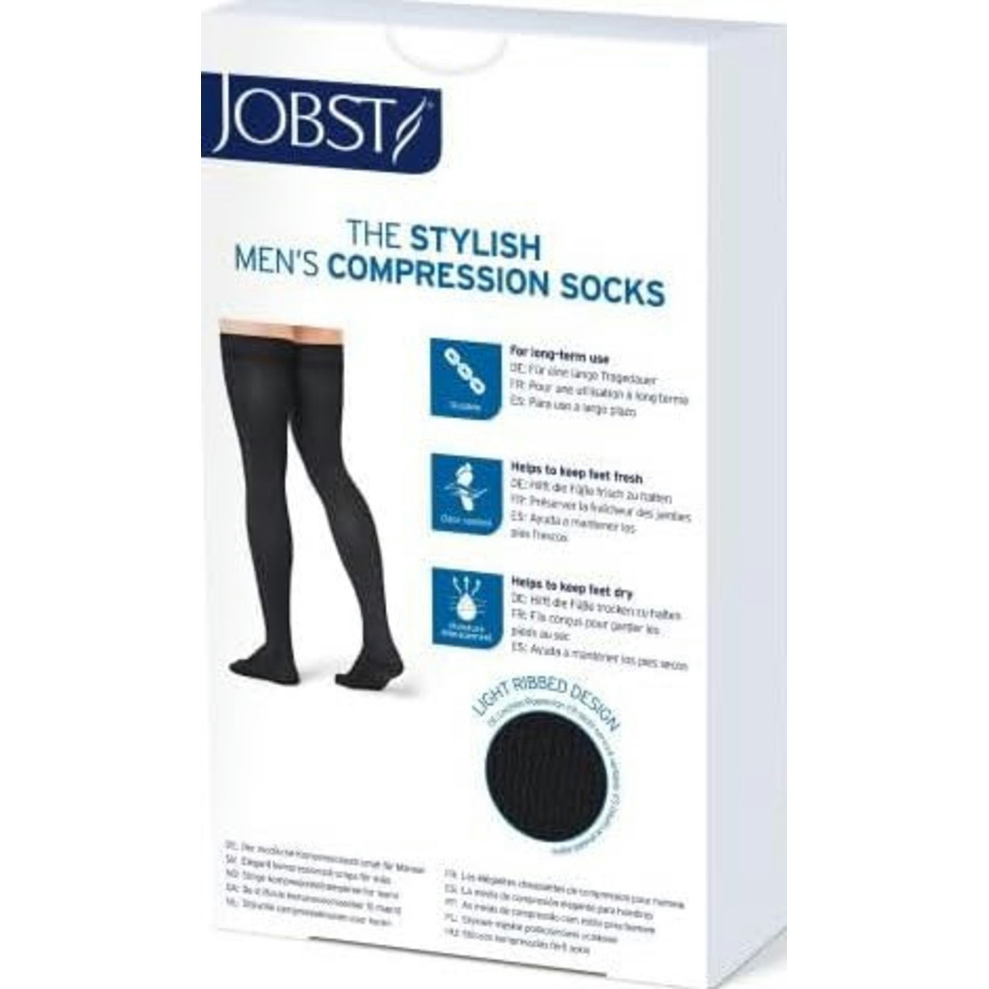 JOBST ForMen Medical Compression Thigh High Stocking, 20-30 mmHg