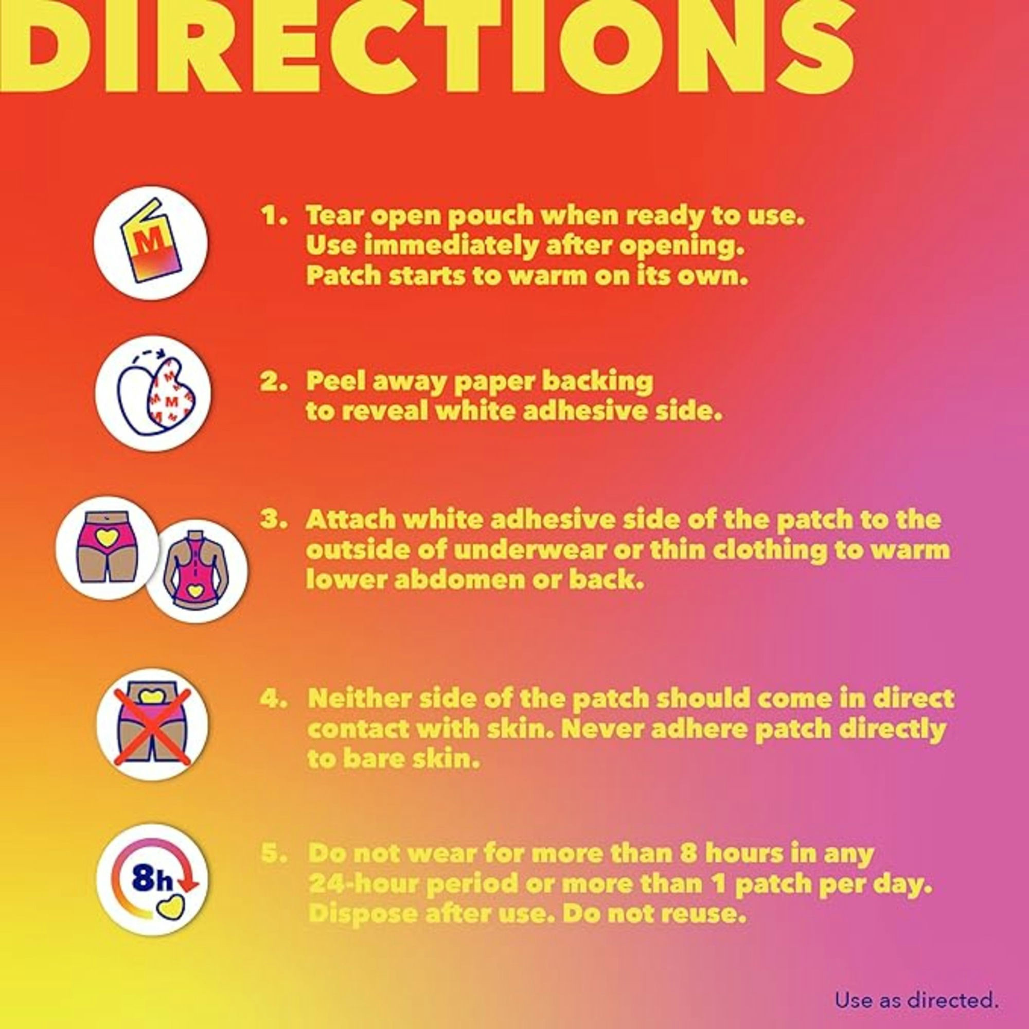 Midol Heat Vibes Menstrual Heat Patches