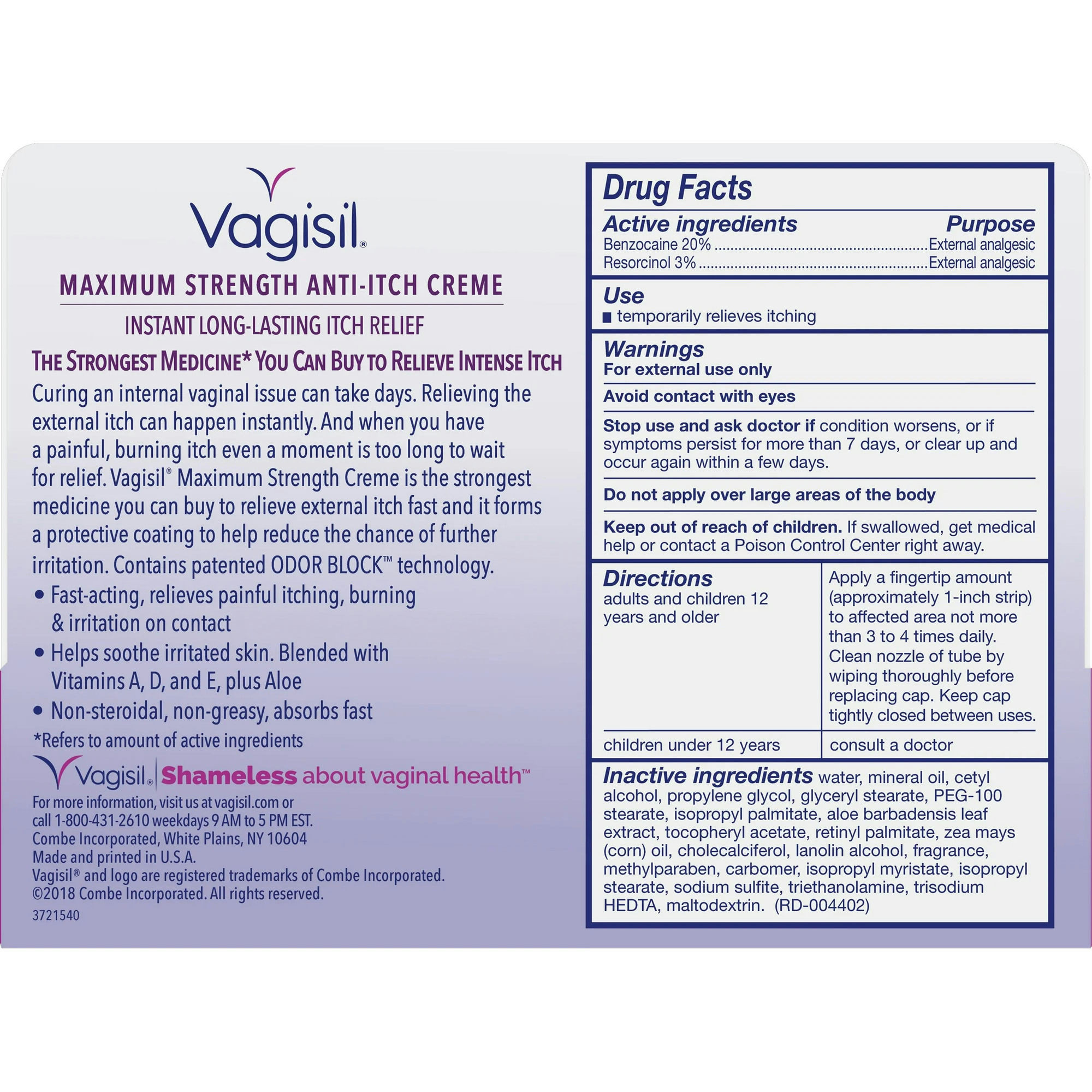 Vagisil Maximum Strength Anti-Itch Creme