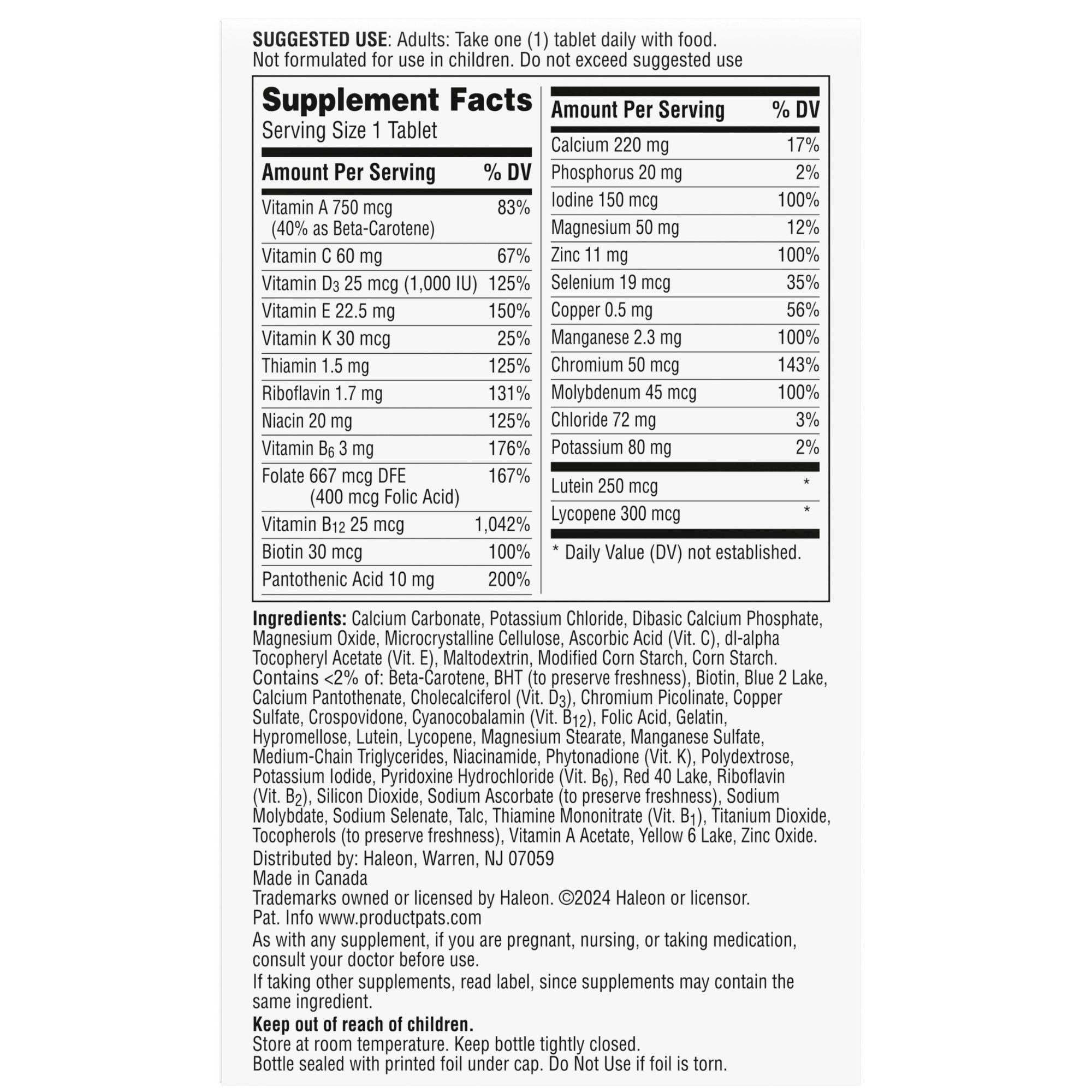 Centrum Silver Adults 50+ Multivitamin & Multimineral Supplement