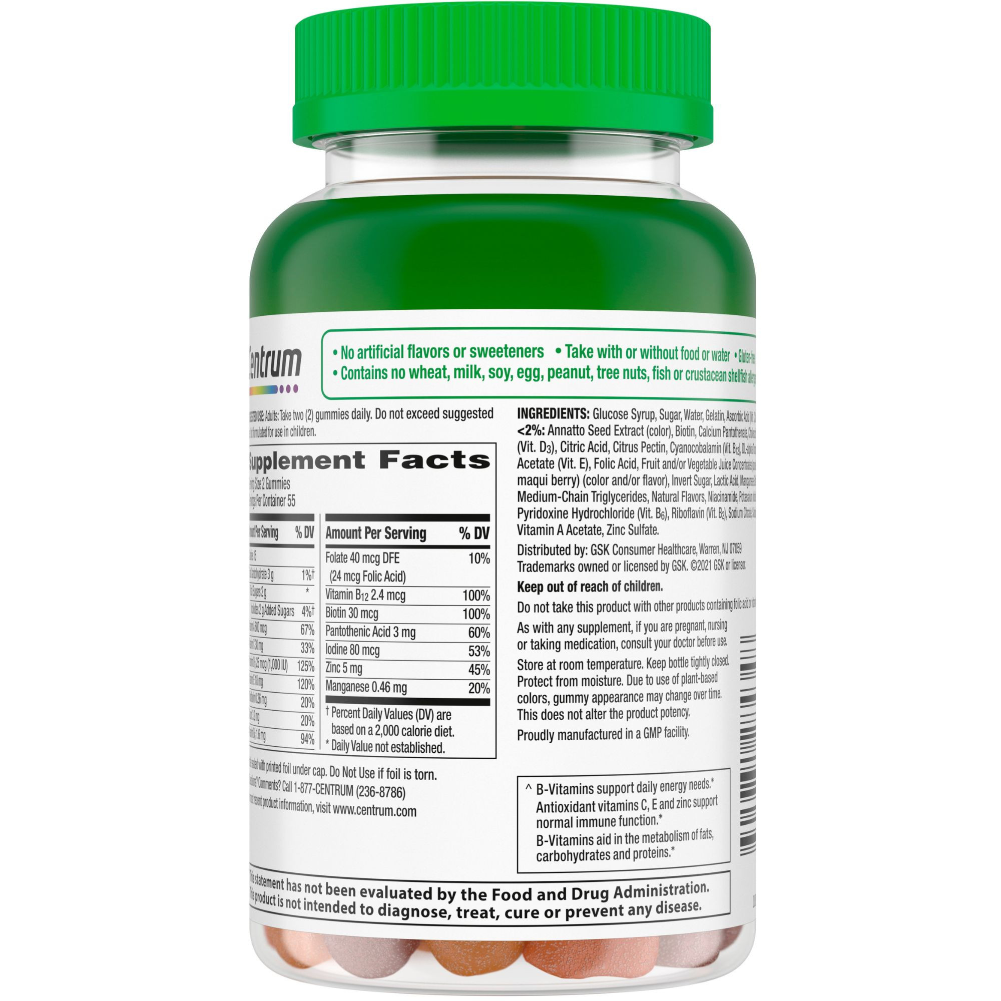 Centrum Adults Multigummies Multivitamin & Multimineral Supplement