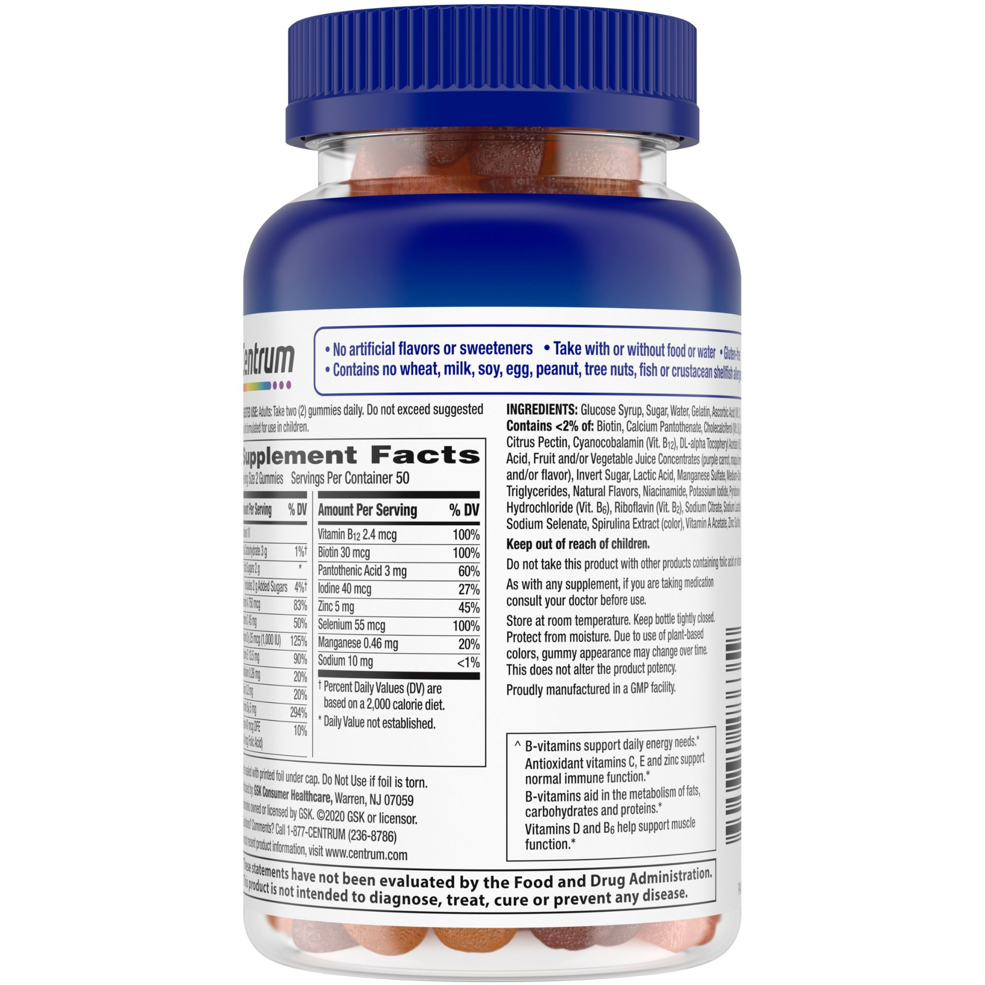 Centrum Men Multigummies Multivitamin & Multimineral Supplement