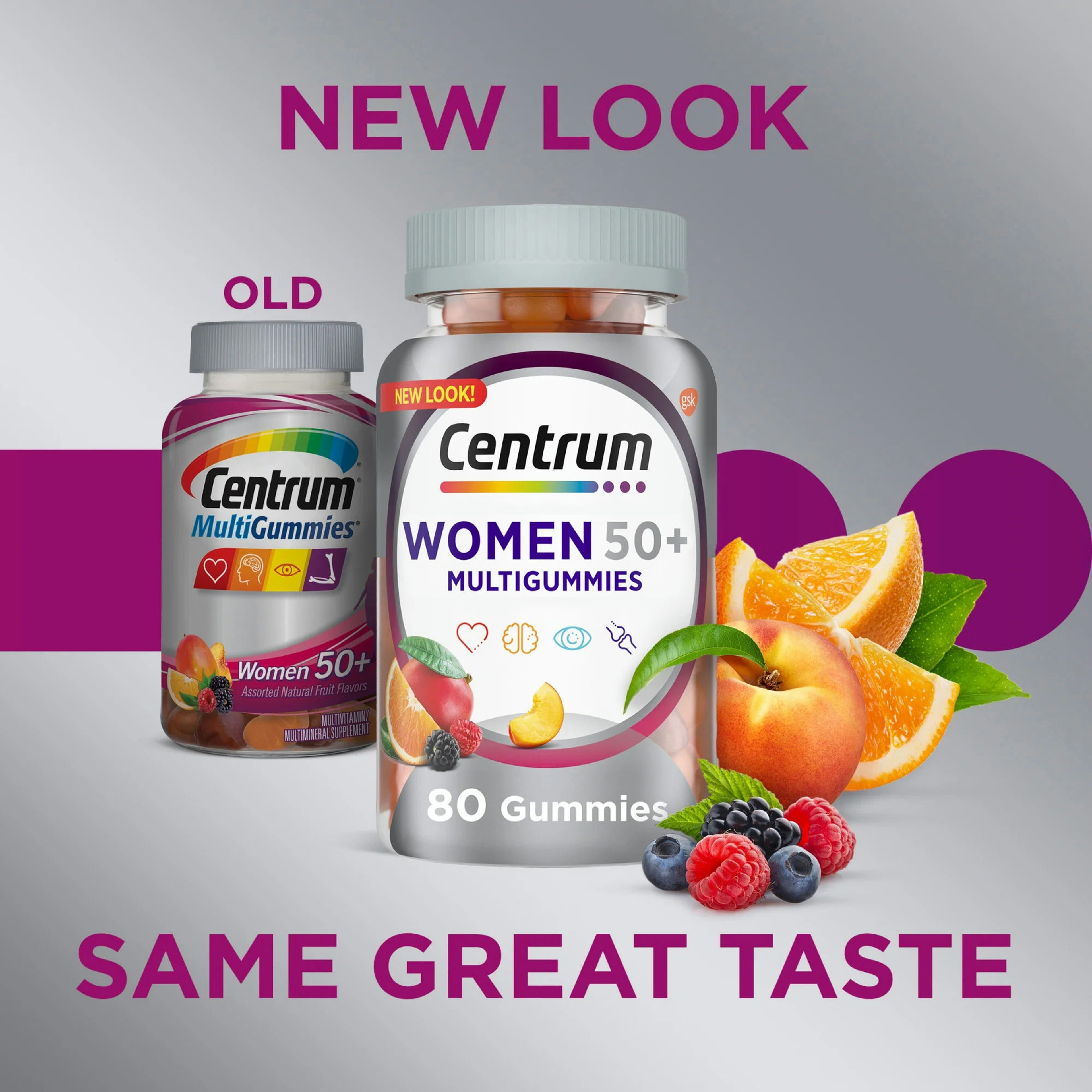 Centrum Women 50+ Multigummies Multivitamin & Multimineral Supplement