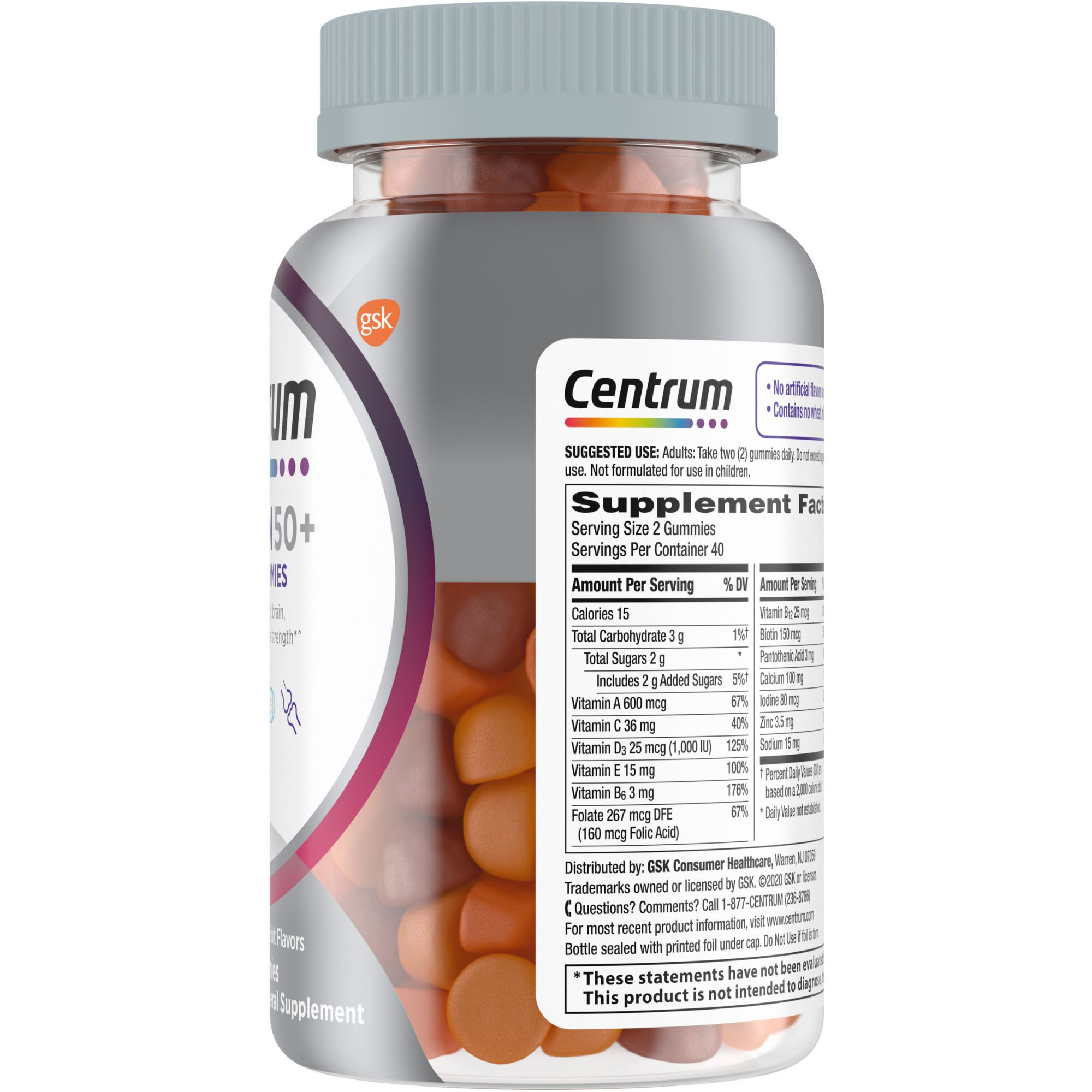 Centrum Women 50+ Multigummies Multivitamin & Multimineral Supplement