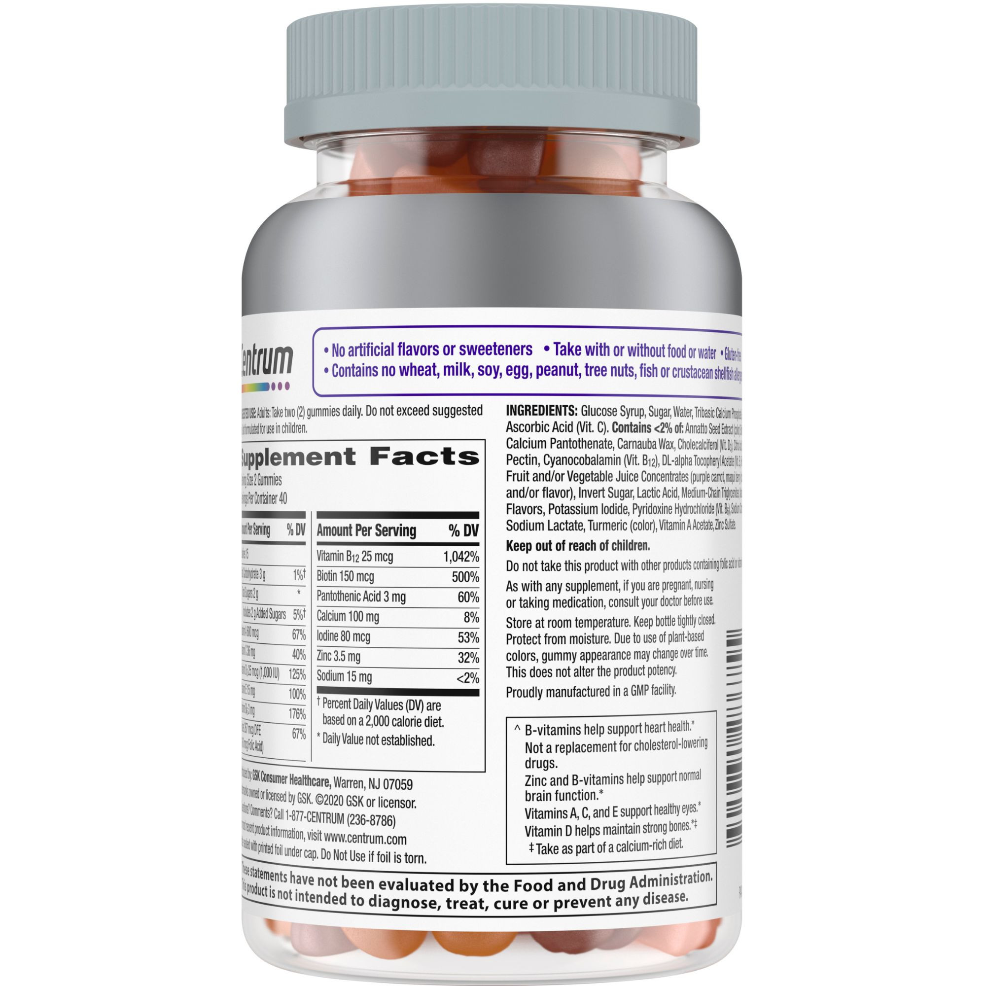 Centrum Women 50+ Multigummies Multivitamin & Multimineral Supplement