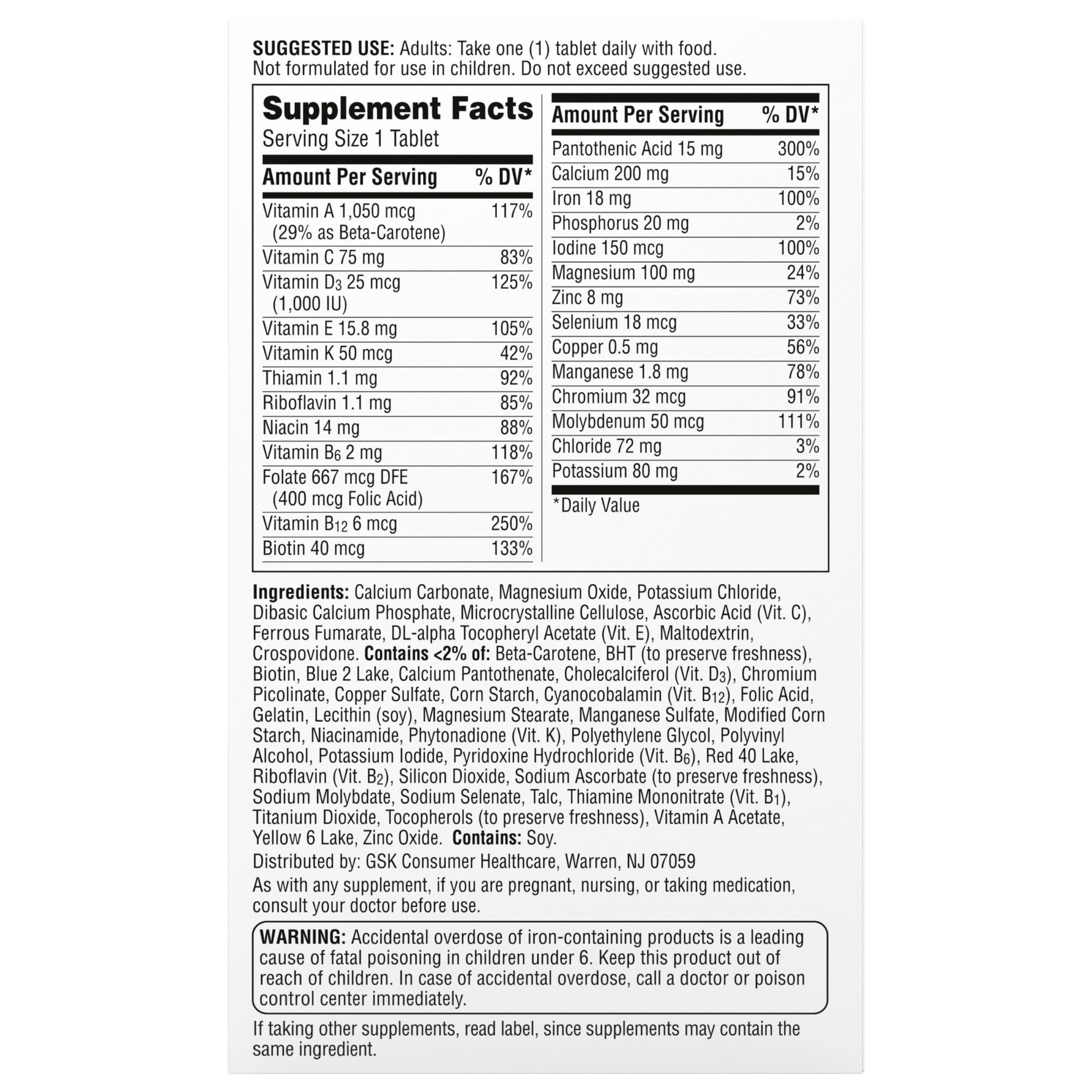 Centrum Women Multivitamin Supplement