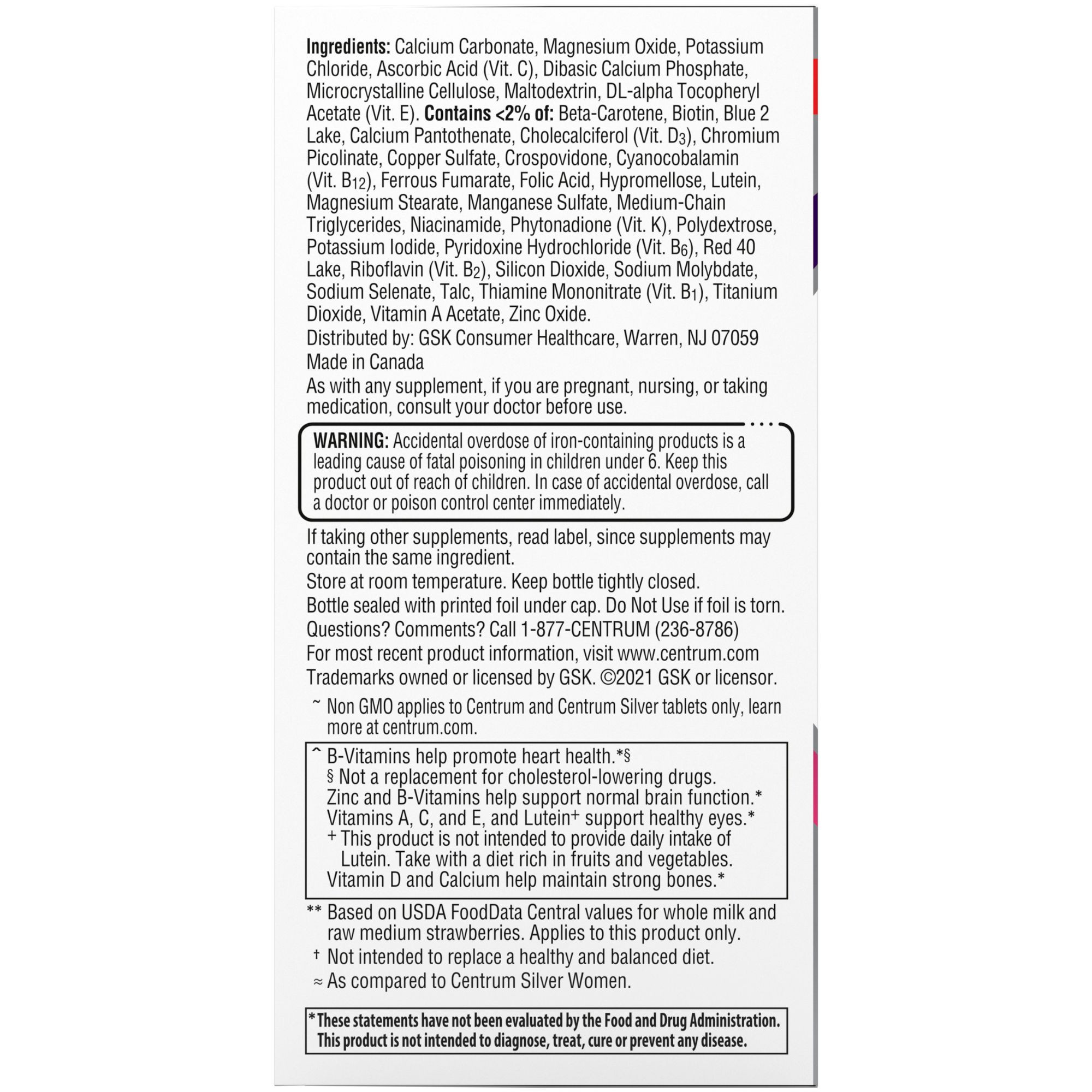 Centrum Mini Women 50+ Multivitamin & Multimineral Supplement