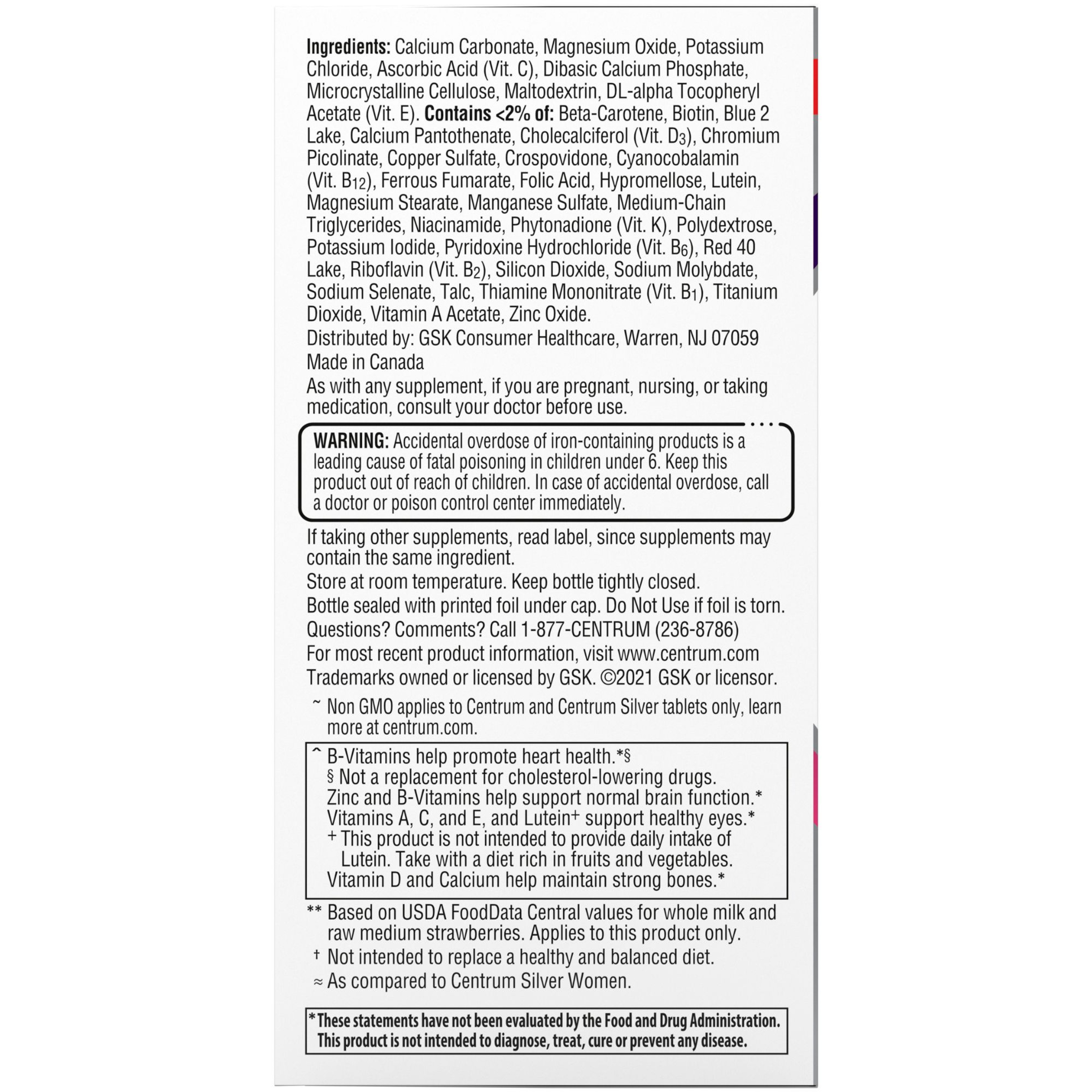 Centrum Mini Women 50+ Multivitamin & Multimineral Supplement