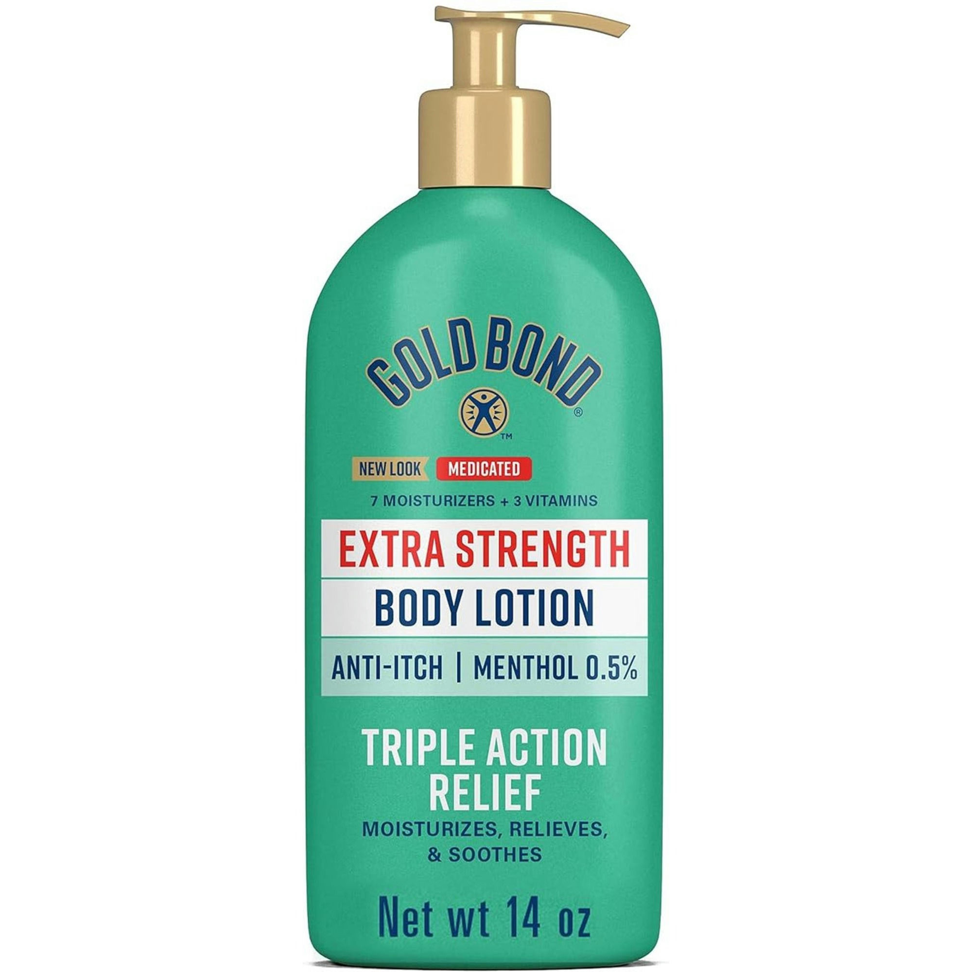 Gold Bond Medicated Extra Strength Body Lotion Triple Action Relief