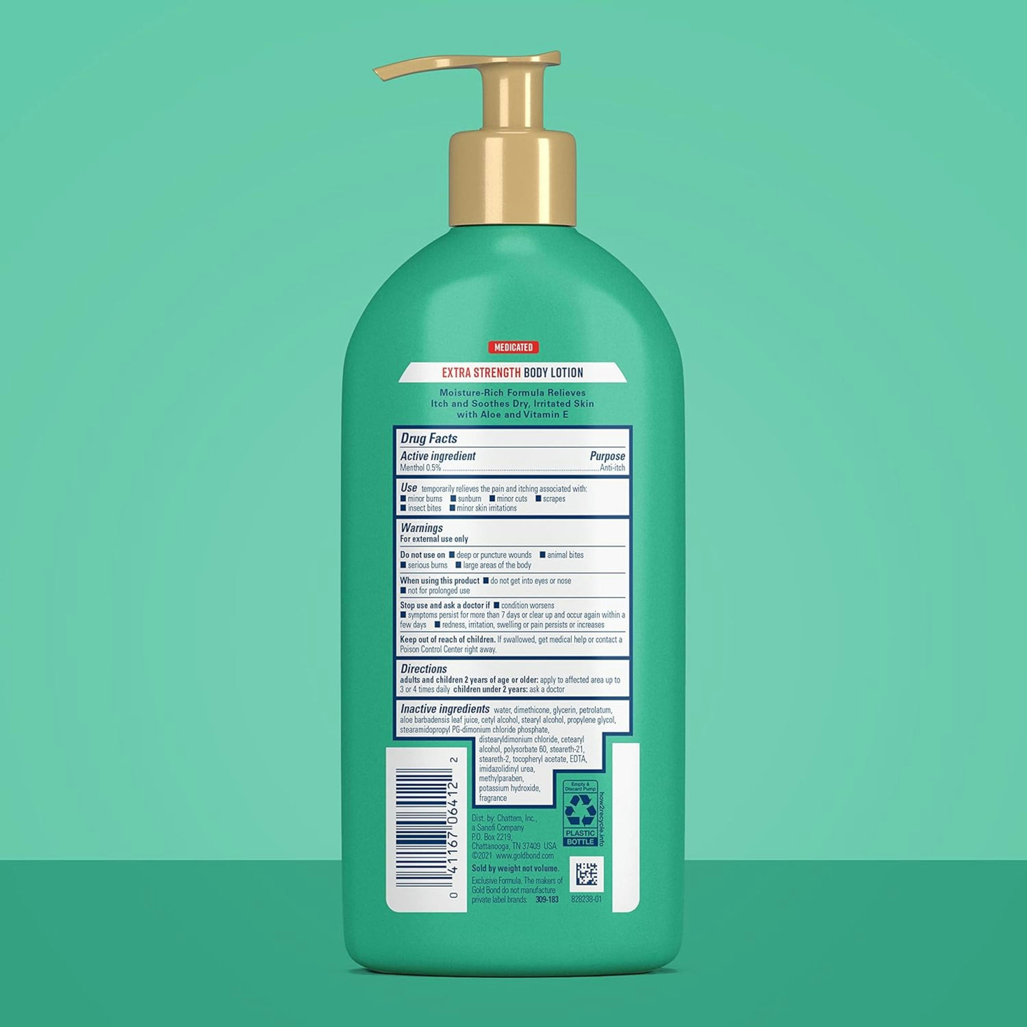 Gold Bond Medicated Extra Strength Body Lotion Triple Action Relief