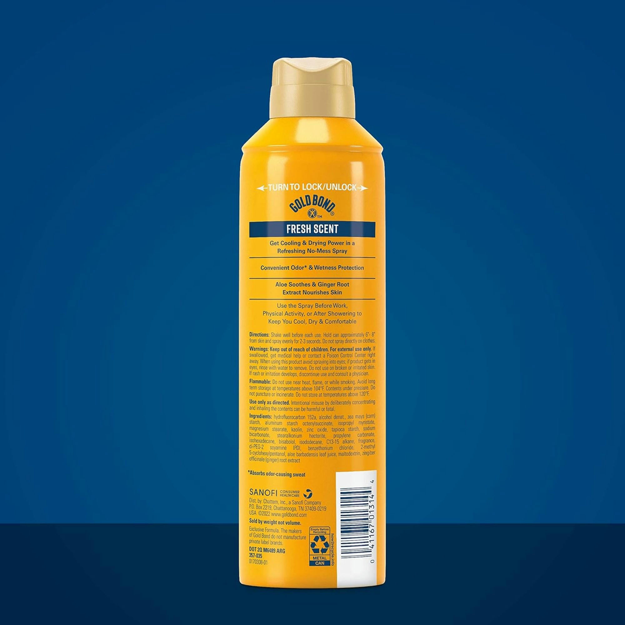 Gold Bond Body Powder Spray Triple Action Formula