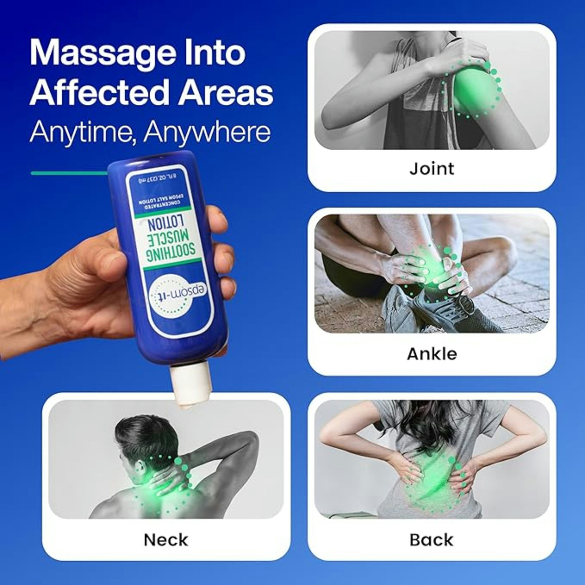 Epsom-It Muscle Recovery Concentrated Epsom Salt Lotion For Muscle Relief