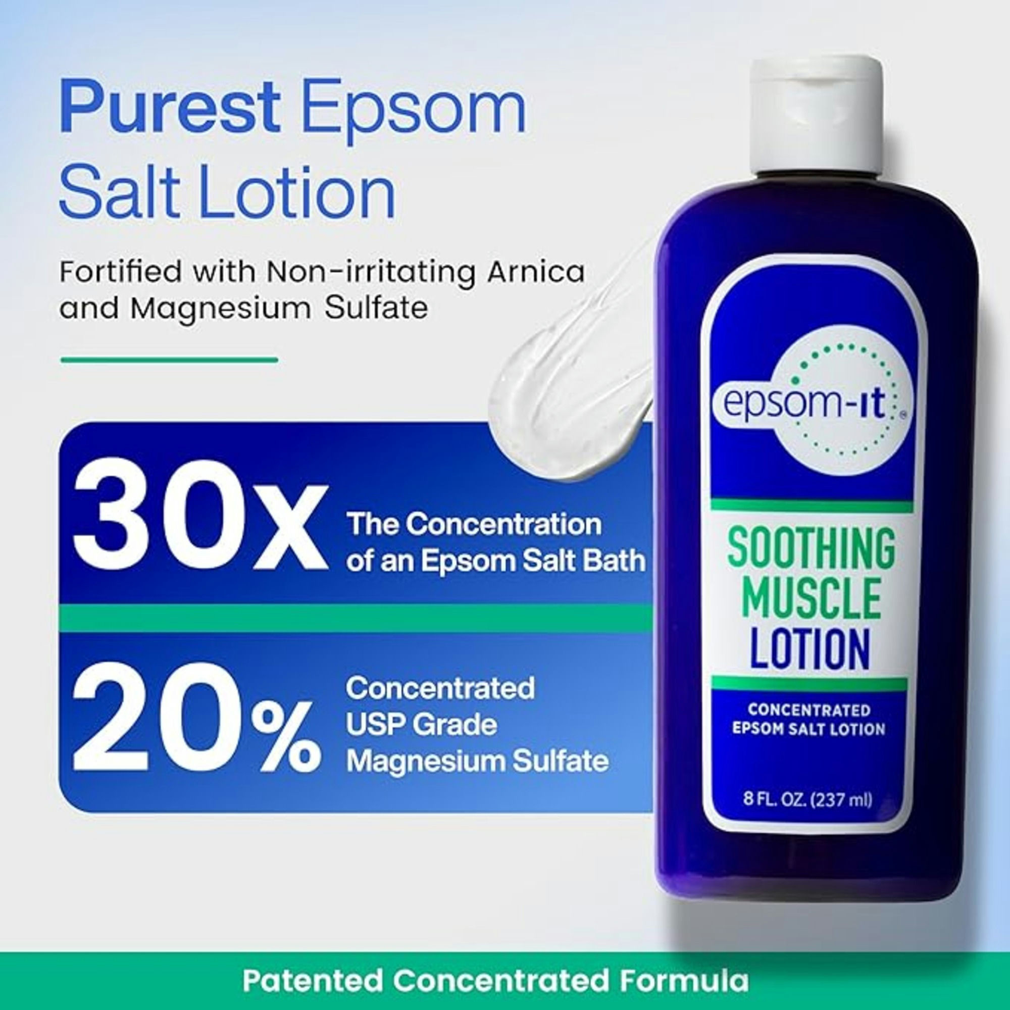 Epsom-It Muscle Recovery Concentrated Epsom Salt Lotion For Muscle Relief