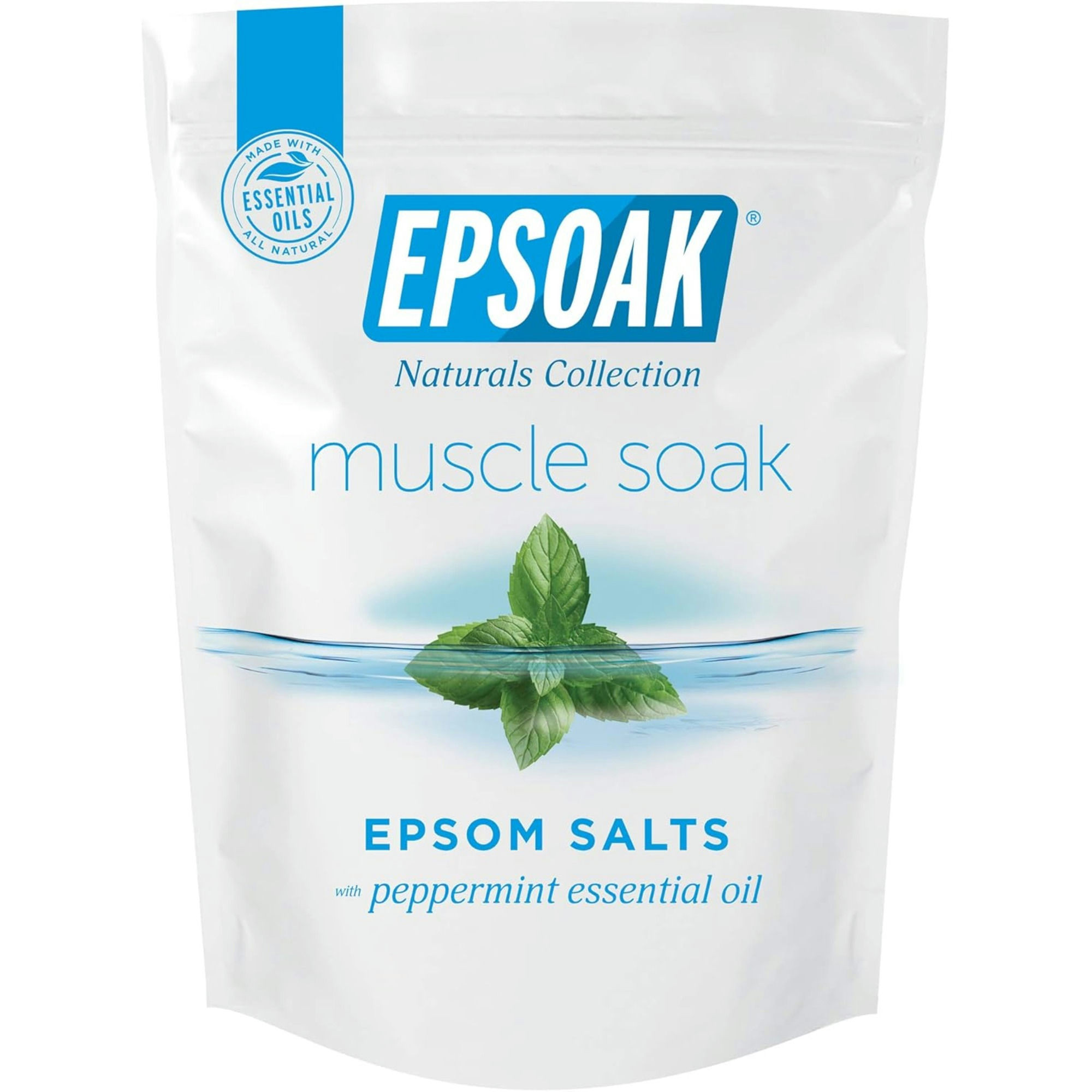 Epsoak Natural Collection Muscle Soak Peppermint Epsom Salts