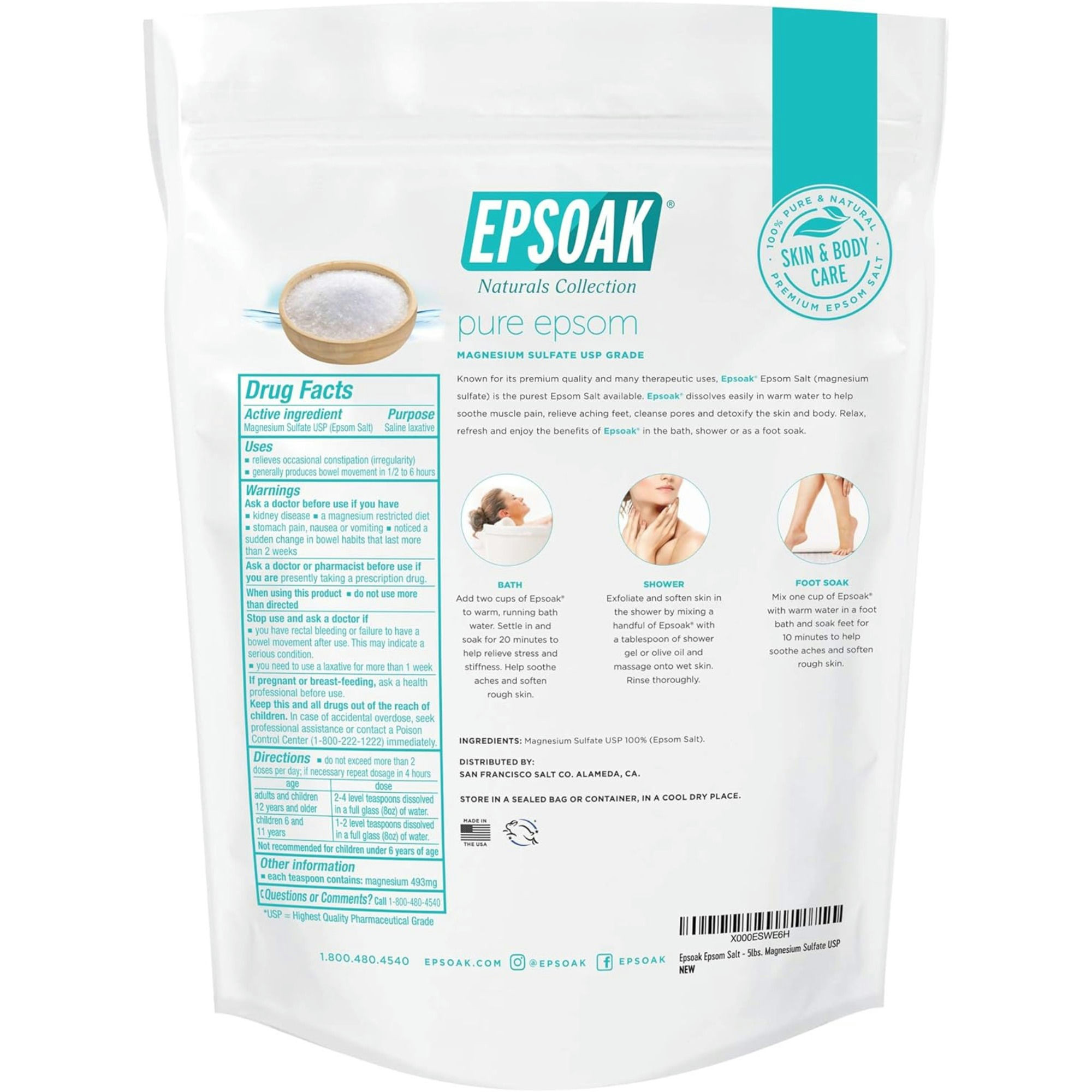 Epsoak Natural Collection Pure Epsom Salts
