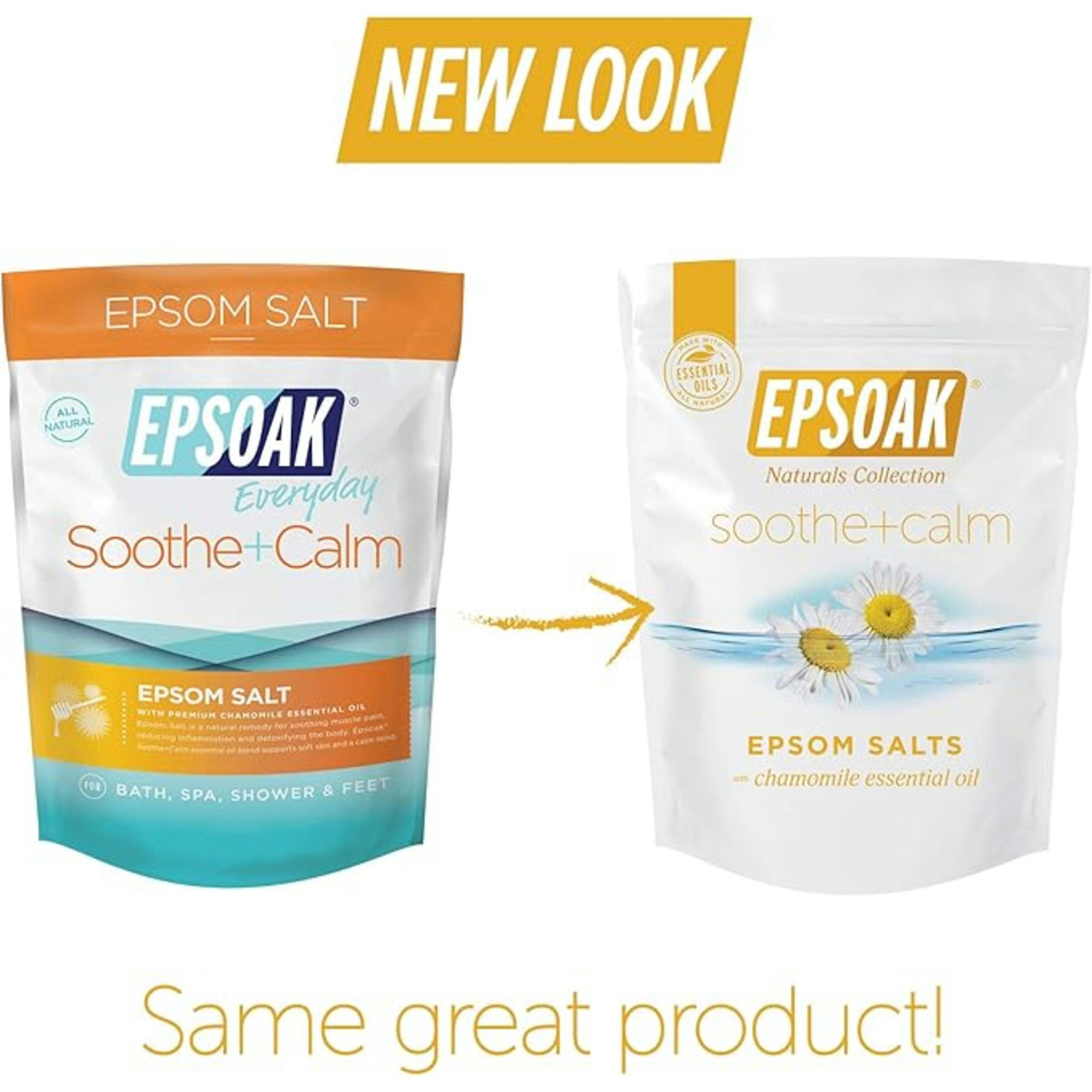 Epsoak Natural Collection Soothe + Calm Chamomile Epsom Salts