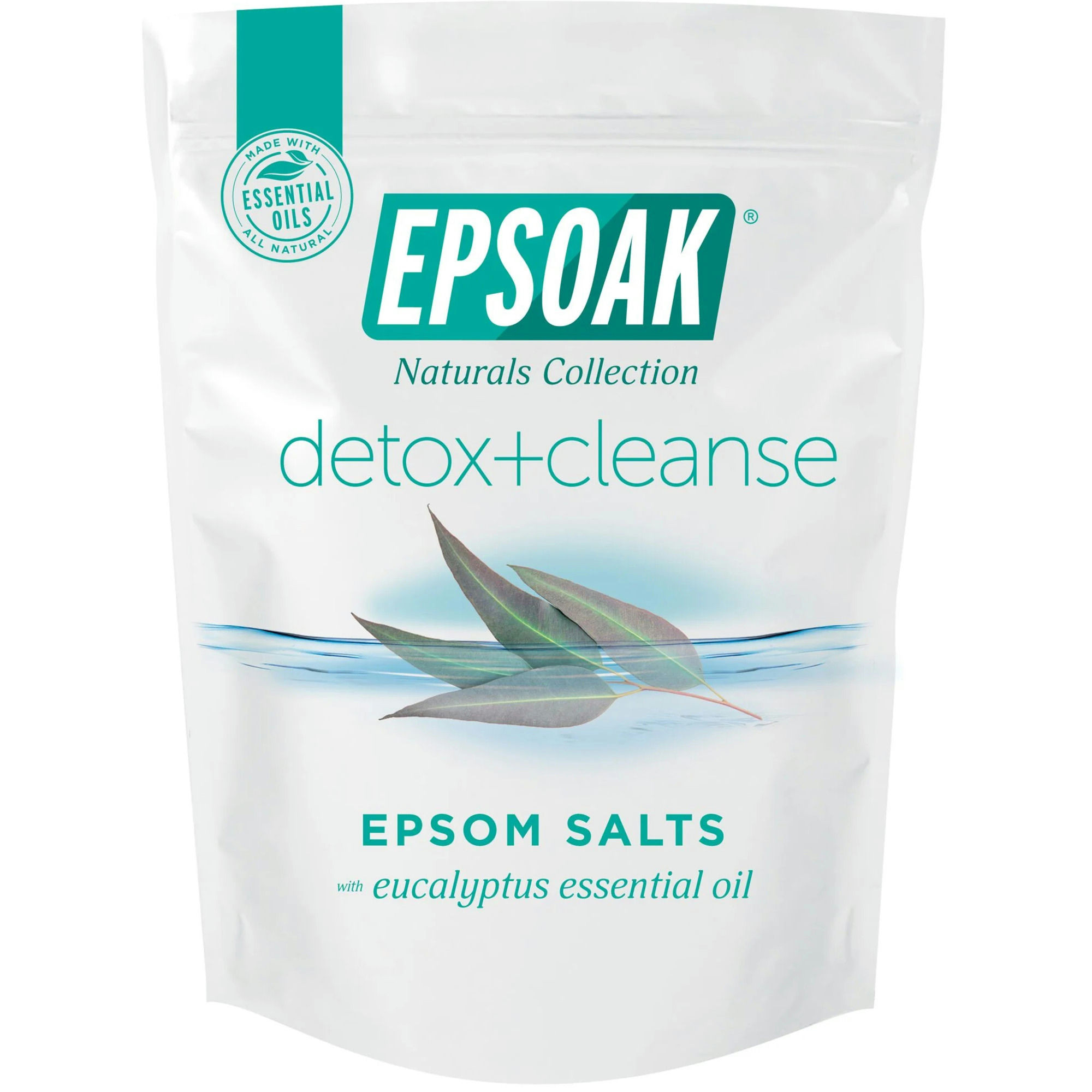Epsoak Natural Collection Detox + Cleanse Eucalyptus Epsom Salts