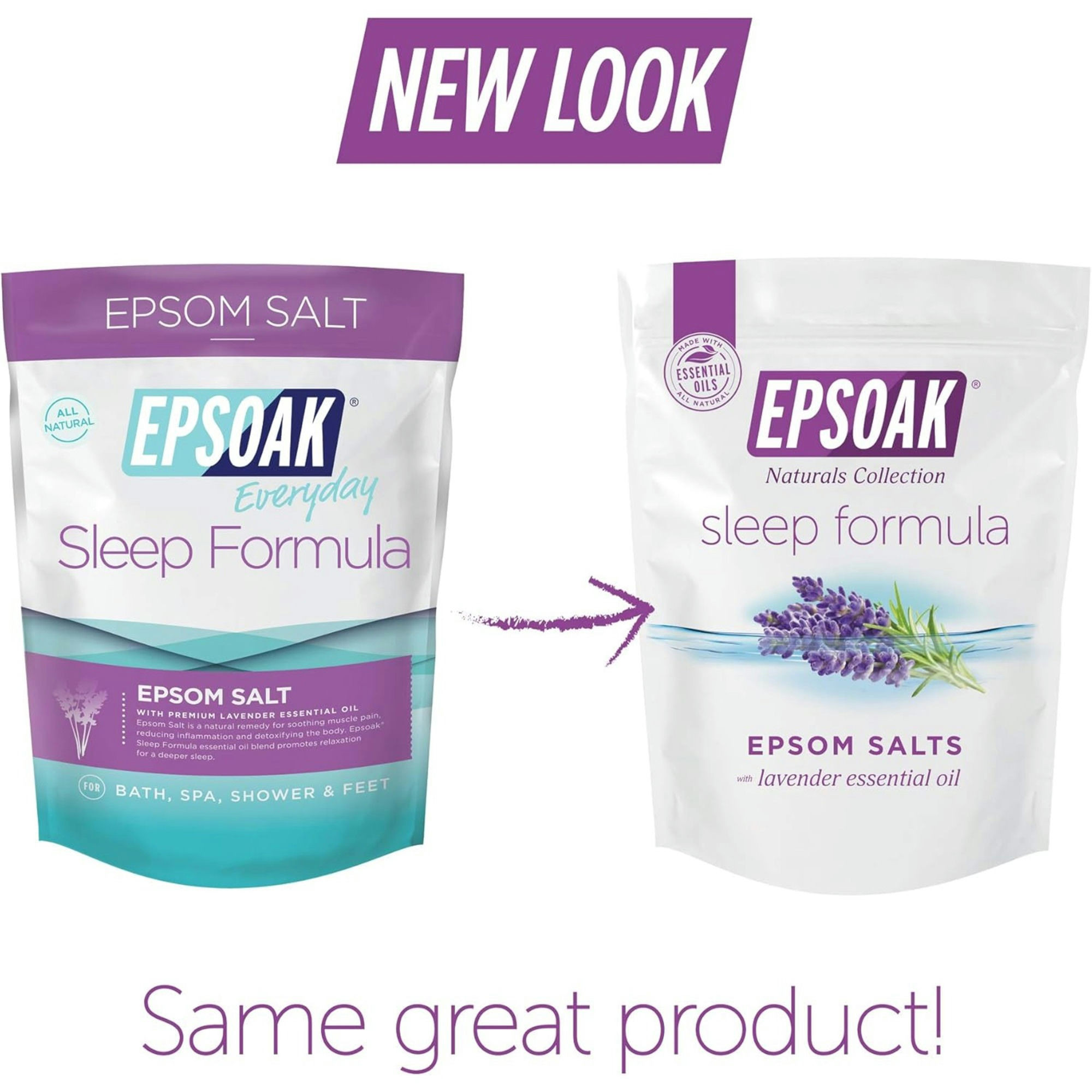 Epsoak Natural Collection Sleep Formula Lavender Epsom Salts