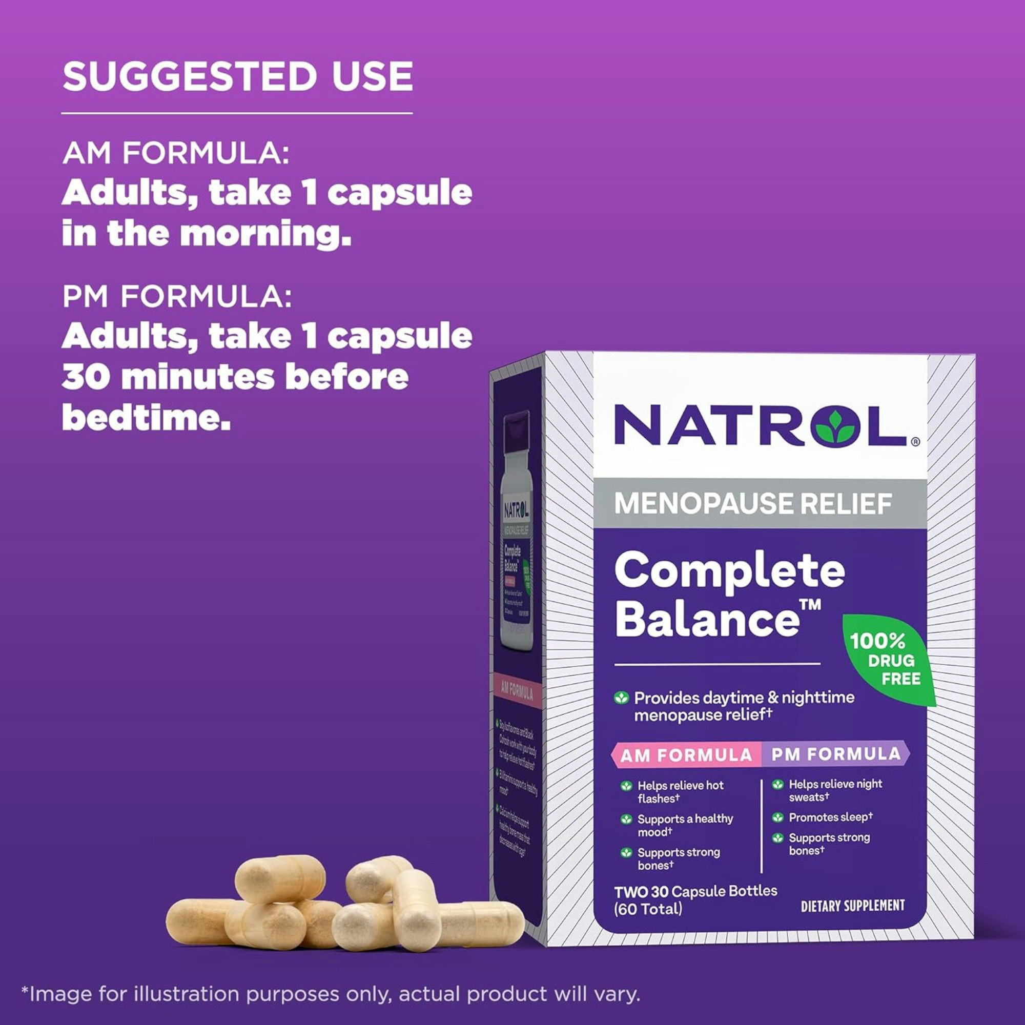 Natrol Complete Balance for Menopause Dietary Supplement
