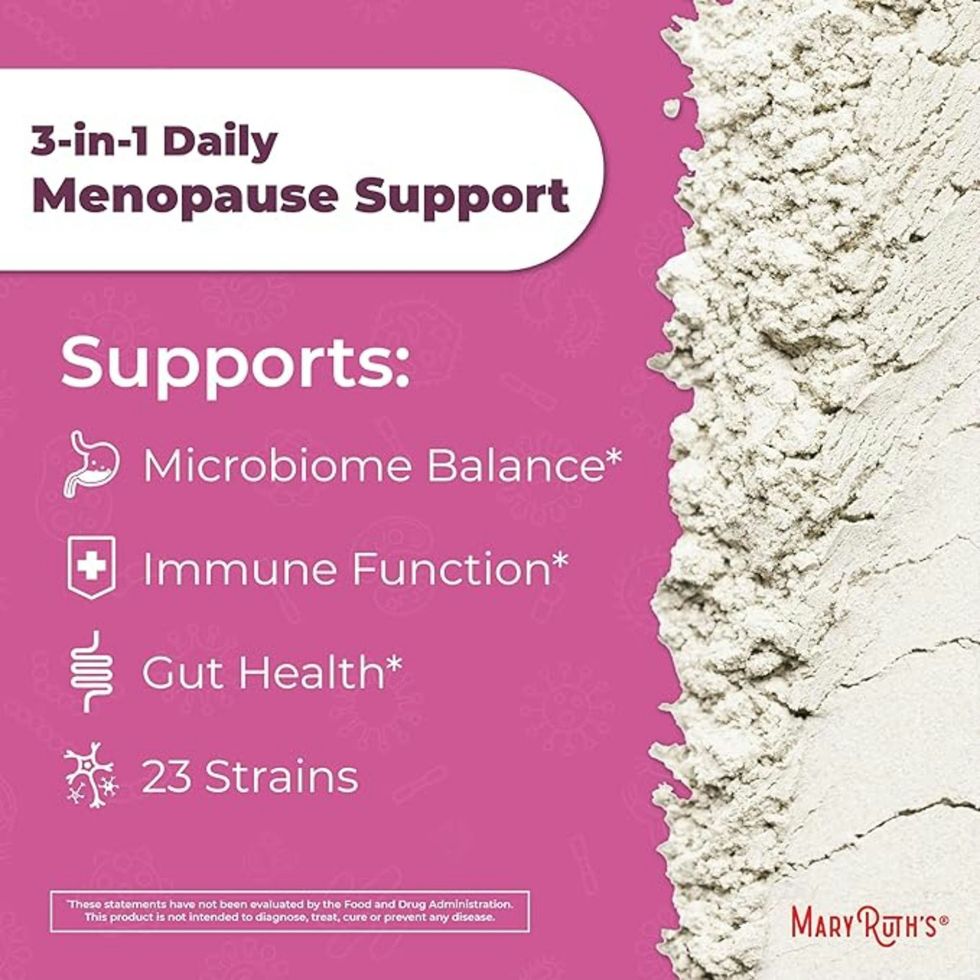 Mary Ruth's 3 in 1 Menopause Support Powder Dietary Supplement