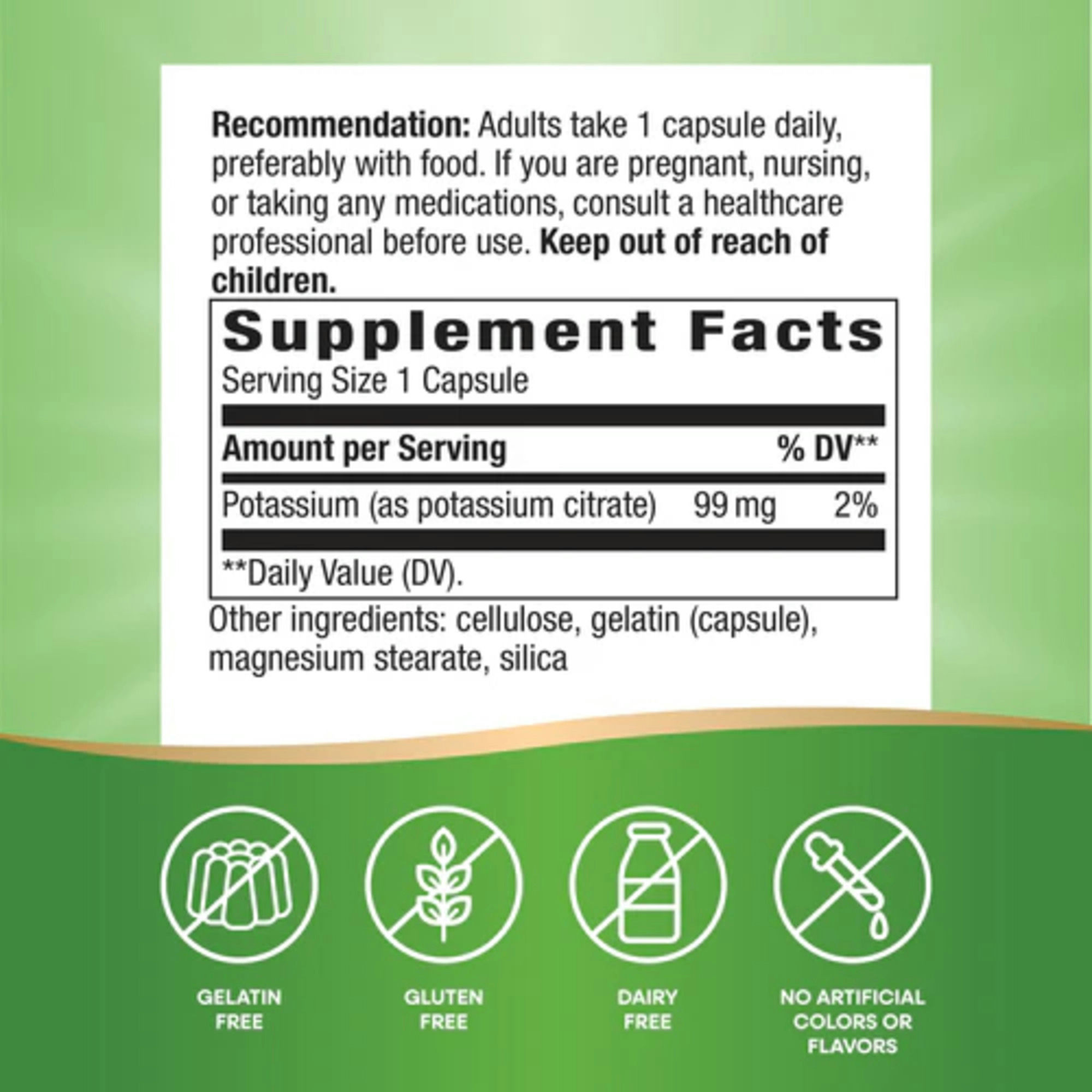 Nature's Way Potassium Dietary Supplement