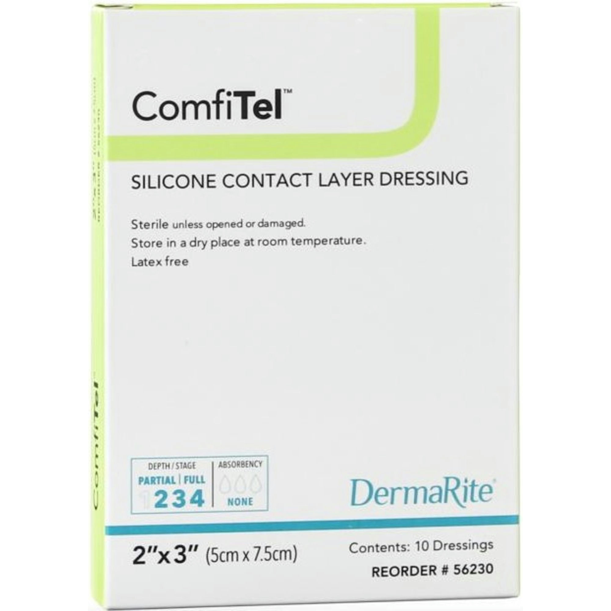 DermaRite ComfiTel Silicone Contact Layer Dressing