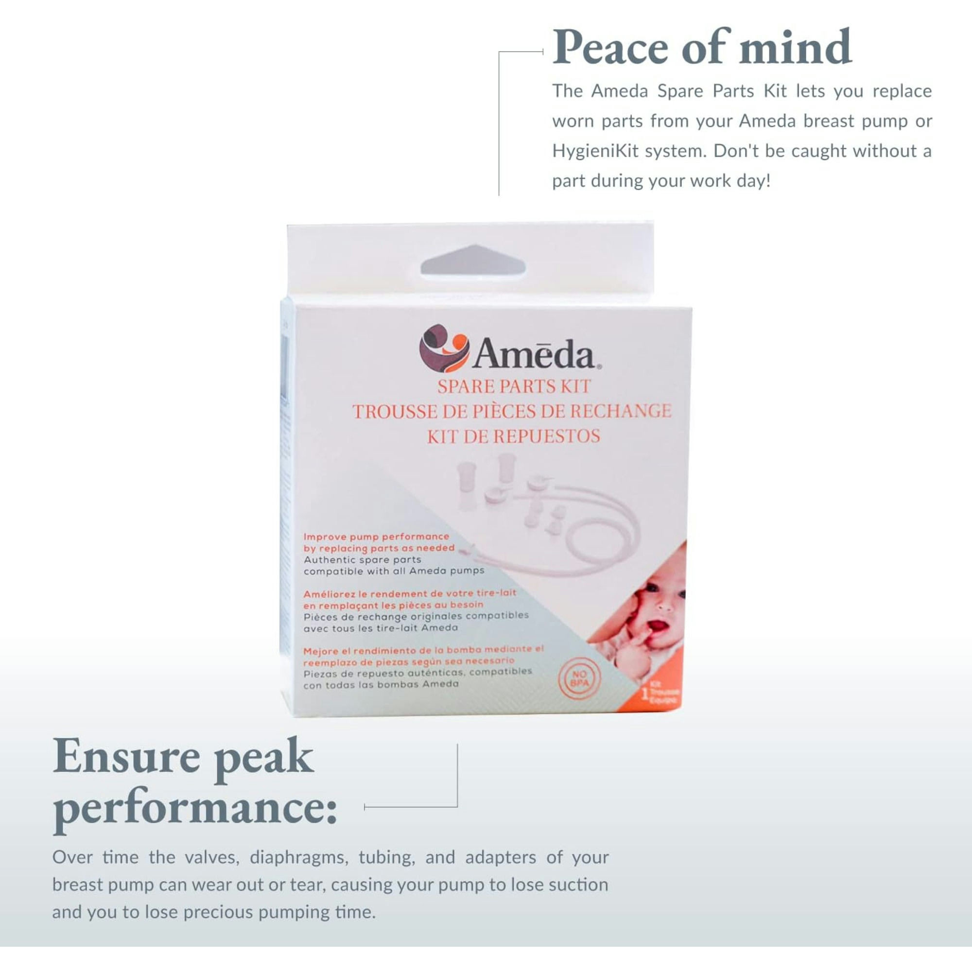 Ameda HygieniKit Spare Parts Kit Ameda for Breast Pump
