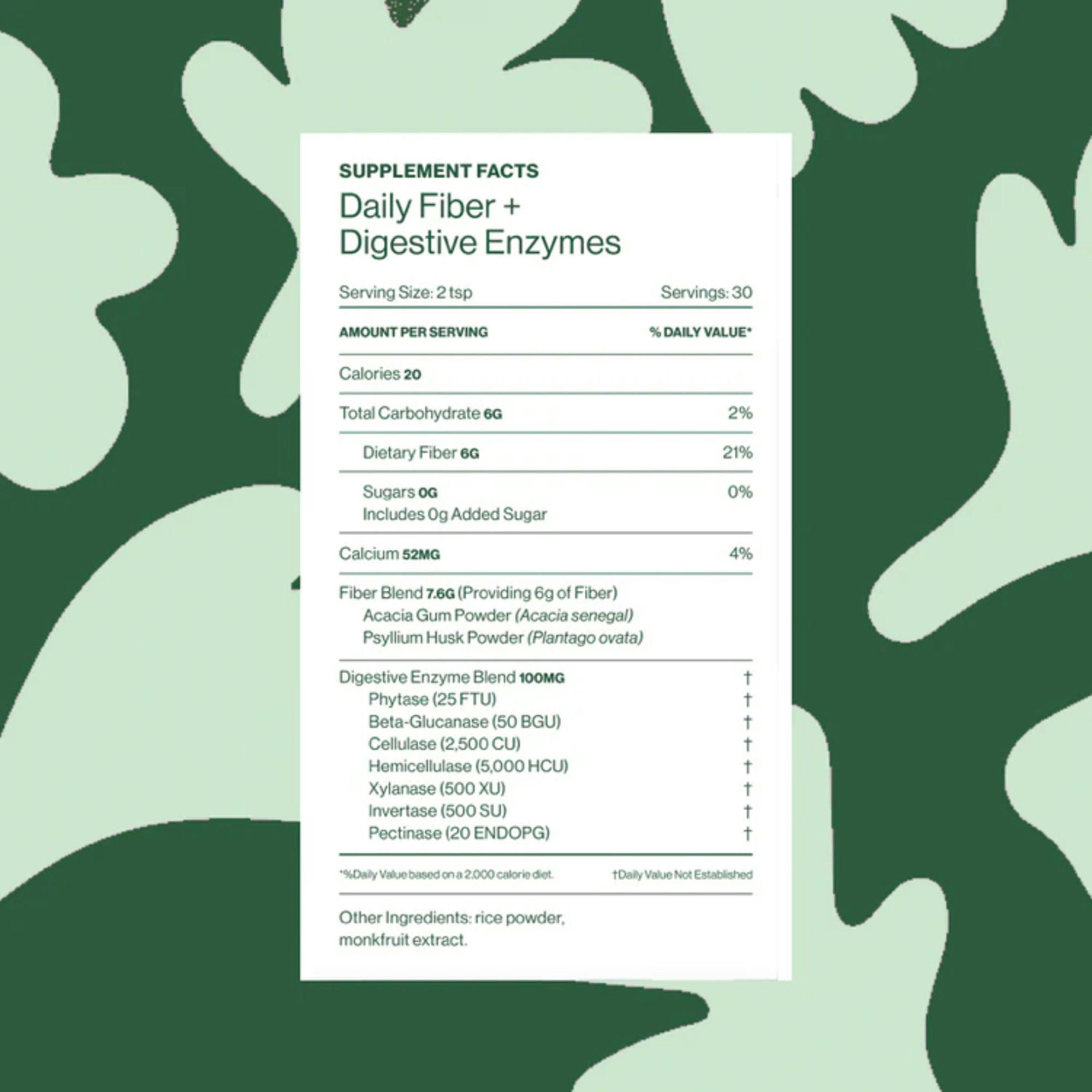 Hilma Daily Fiber + Digestive Enzymes