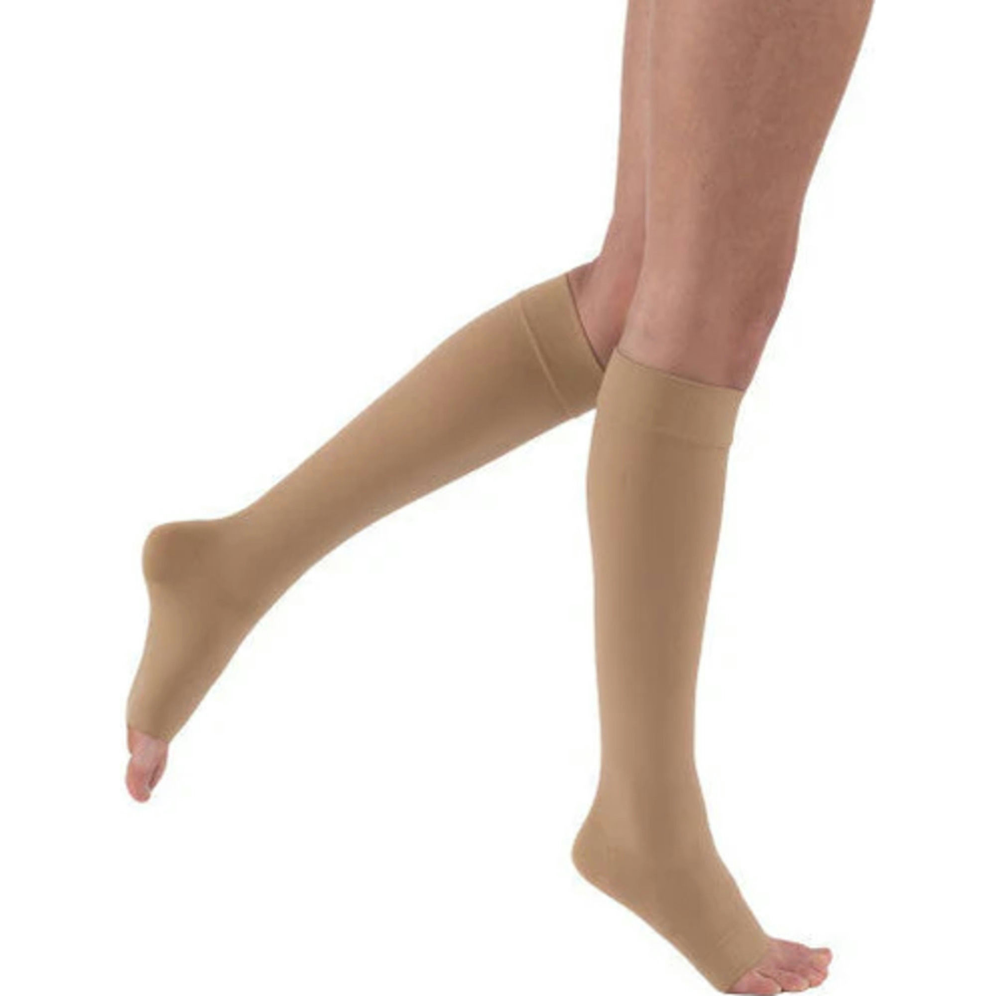 JOBST Relief Knee High Open Toe Medical Compression Stockings, 15-20 mmHg
