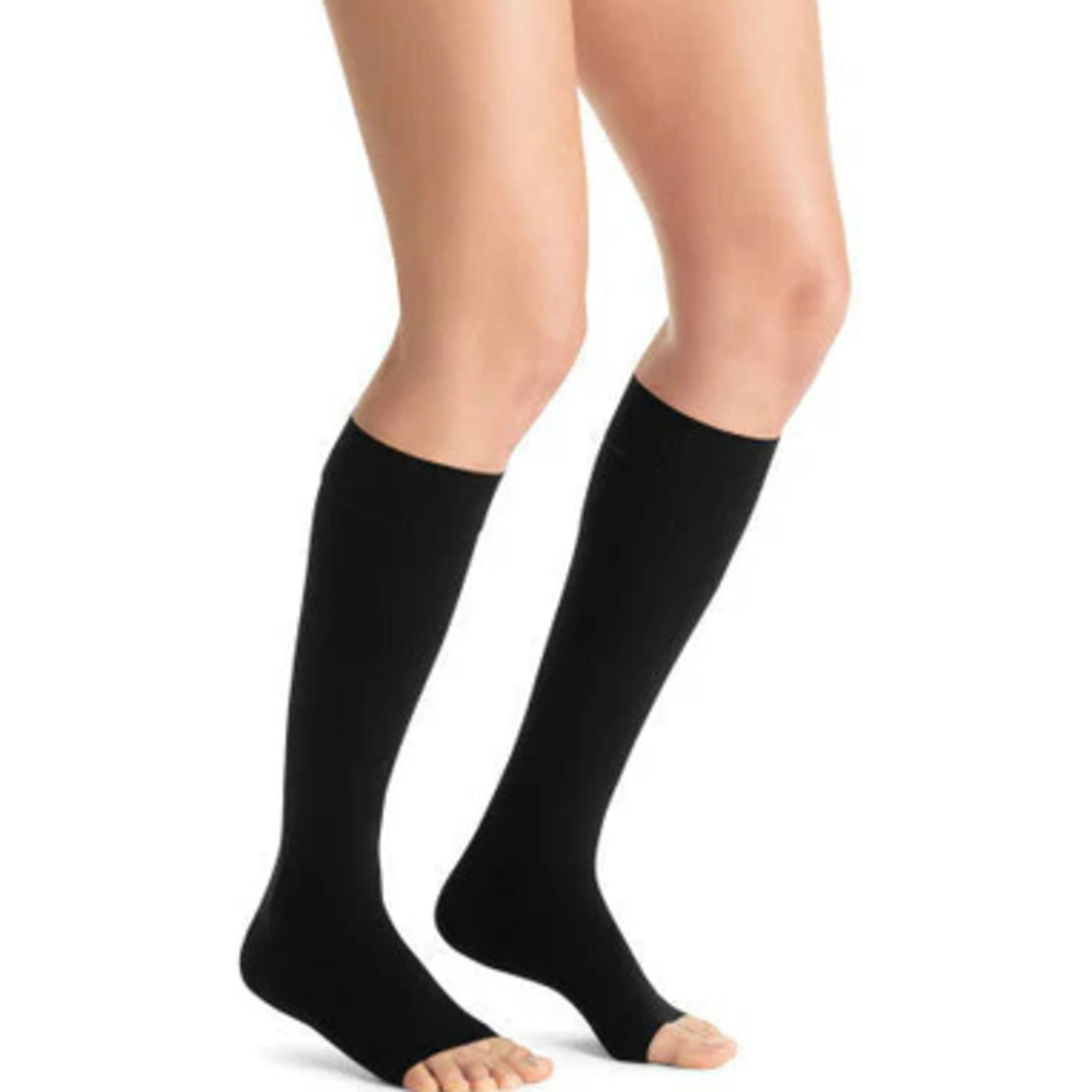 JOBST Opaque Knee High Open Toe Medical Compression Stockings, 20-30 mmHg
