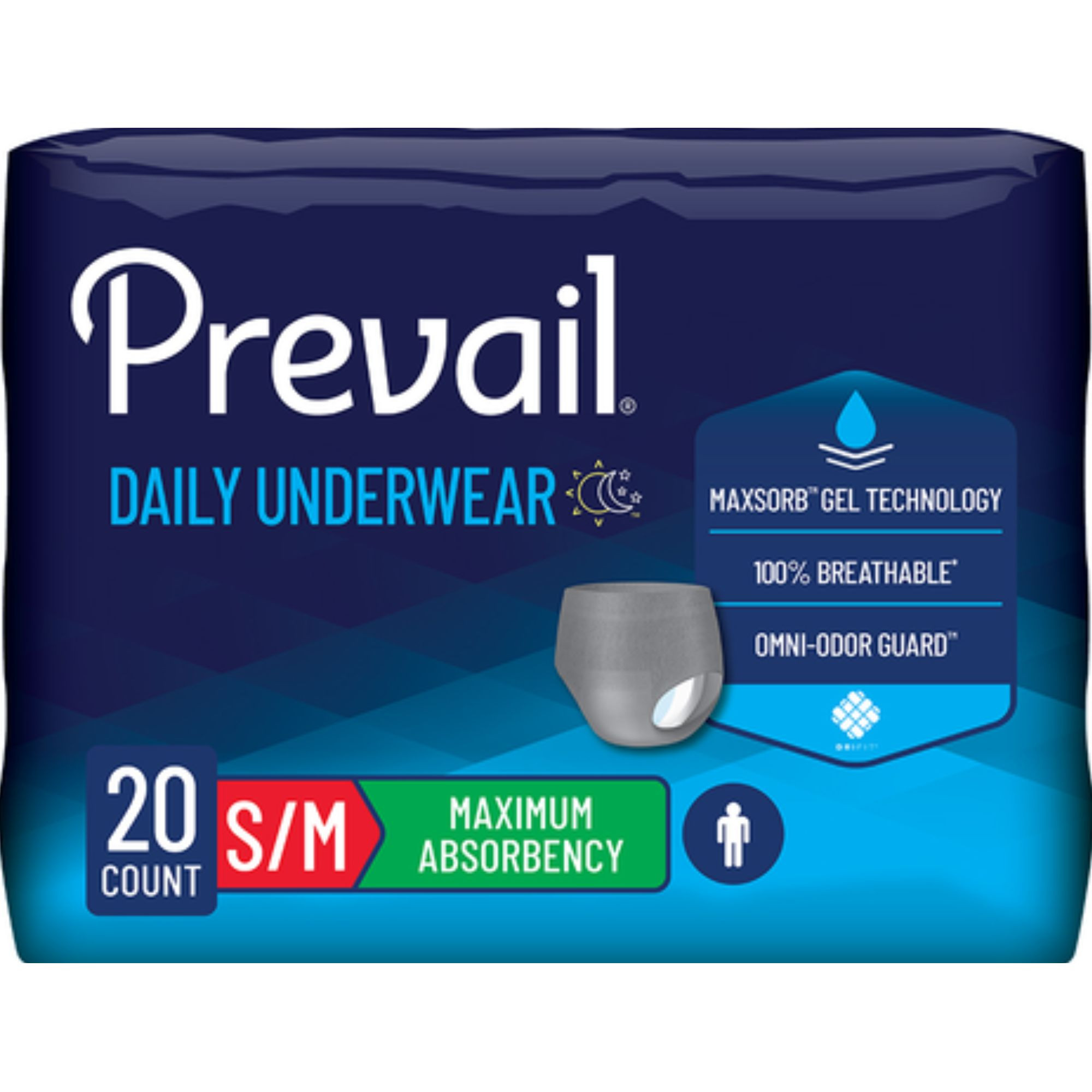 Prevail Incontinence Underwear for Men, Maximum Absorbency