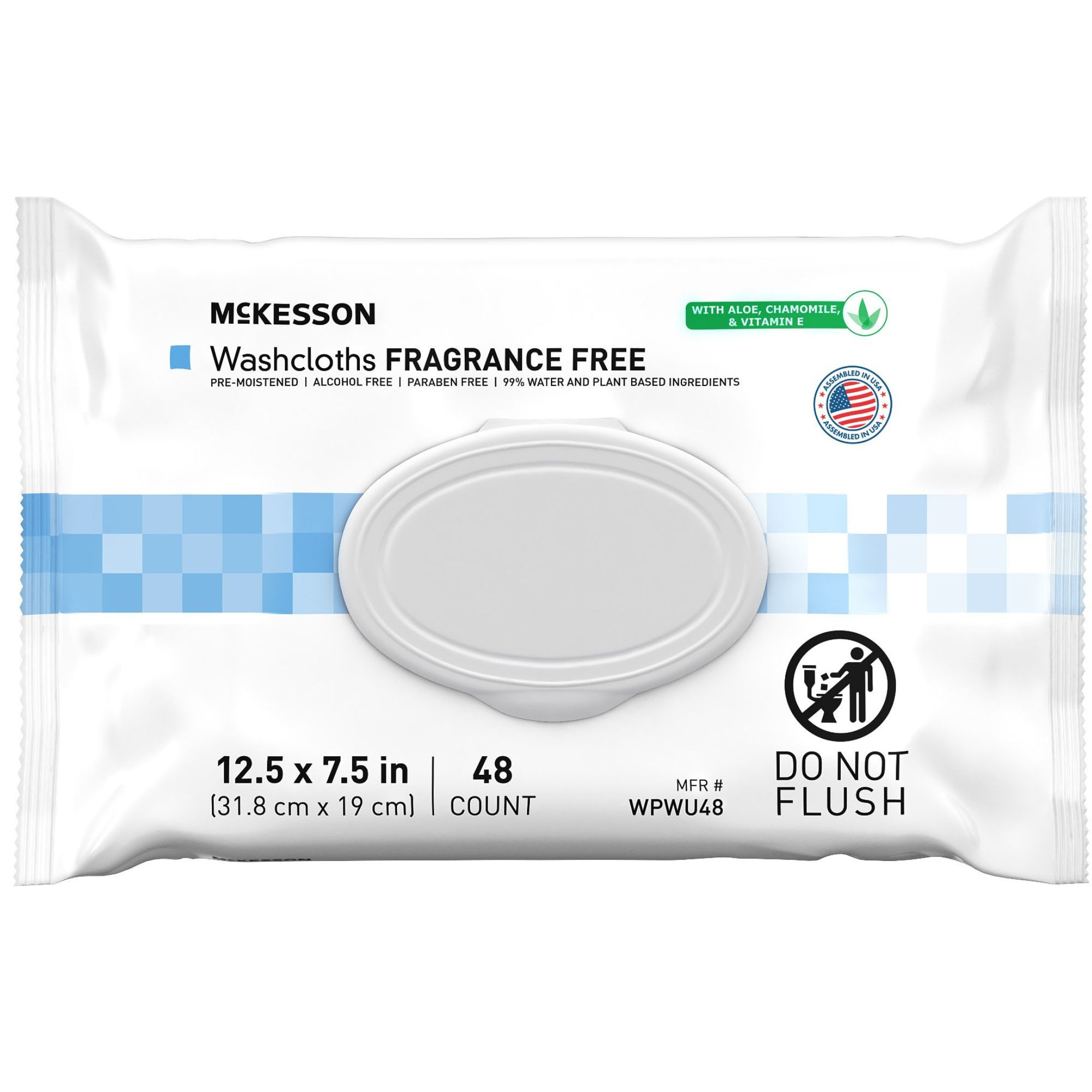 McKesson Fragrance-Free Washcloths